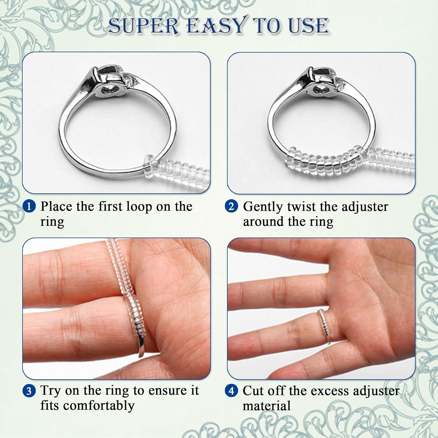 Ajustadores de Anillos Silicona Dorada 15pcs ENHONG