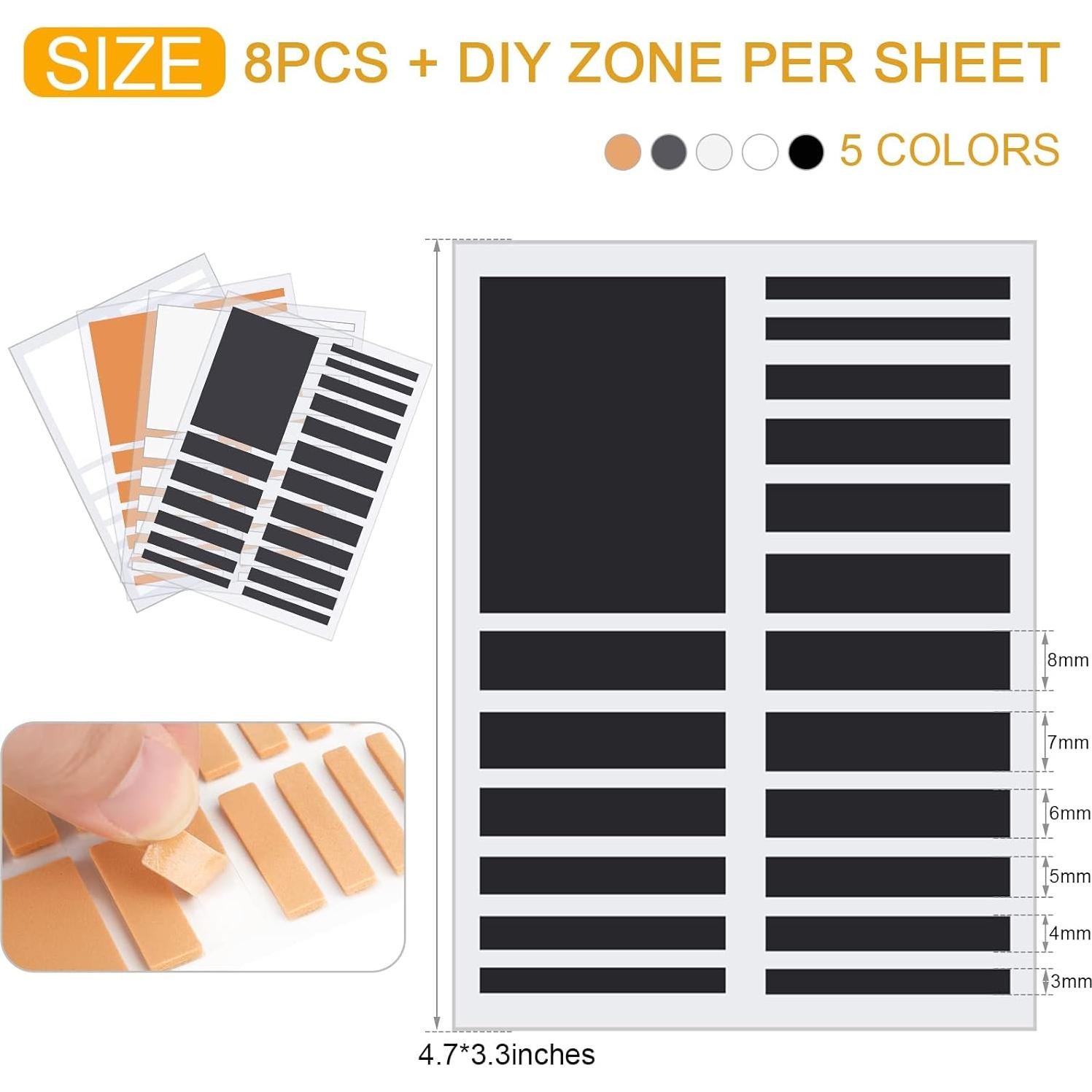 Ajustador de Tamaño de Anillo Chuangdi 152 Pcs 1mm 1.5mm