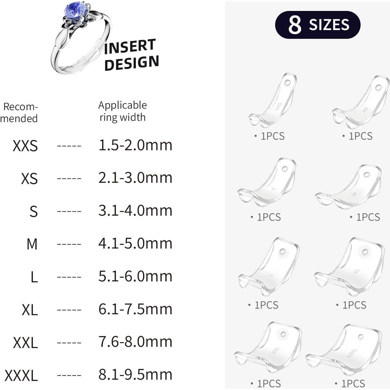 Ajustador de Tamaño de Anillo Invisible Litumfen 143 Piezas