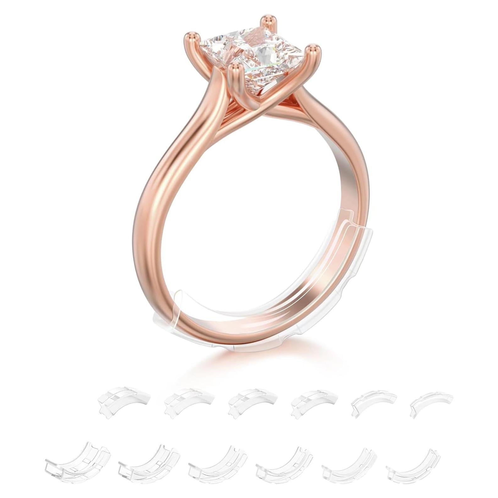 Ajustador Invisible de Talla de Anillo TUZAMA - 12 Piezas