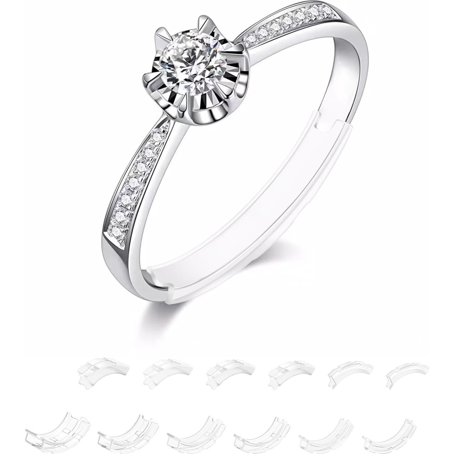 Ajustador Invisible de Talla de Anillo TUZAMA - 12 Piezas