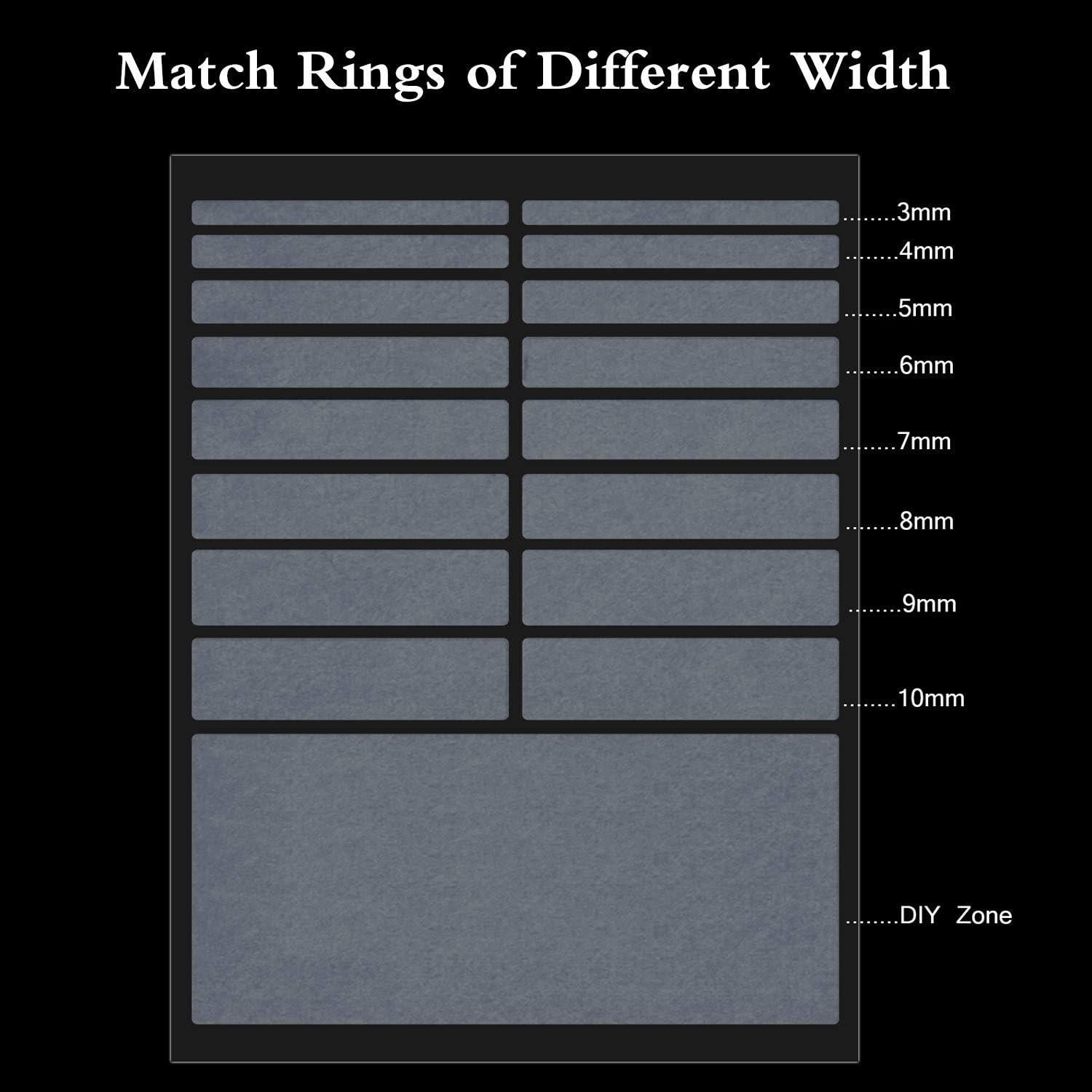 Ajustadores de Tamaño de Anillo Blulu - 85 Piezas, 5 Hojas