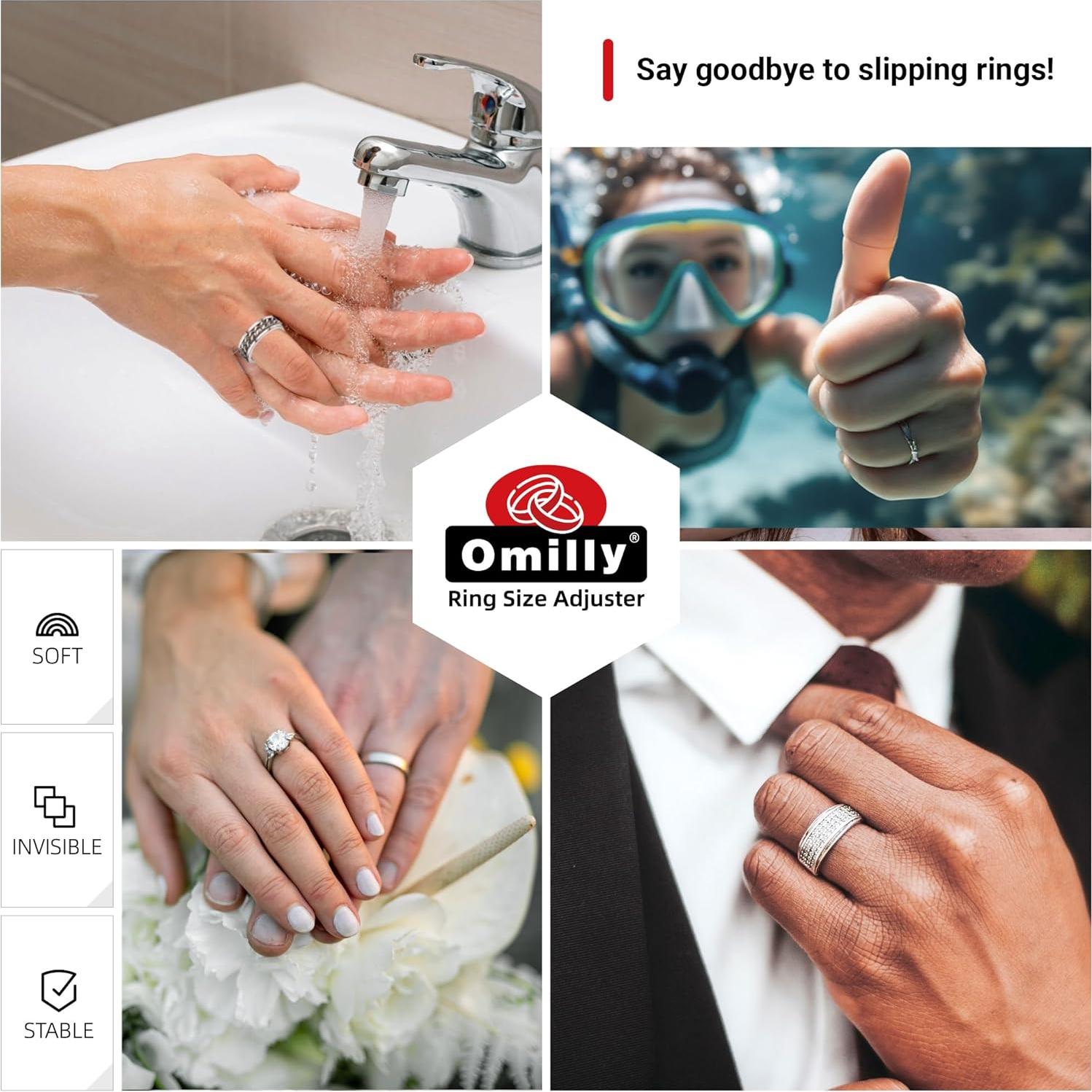 Ajustador de Tamaño de Anillo Omilly - 8 Tamaños Silicona