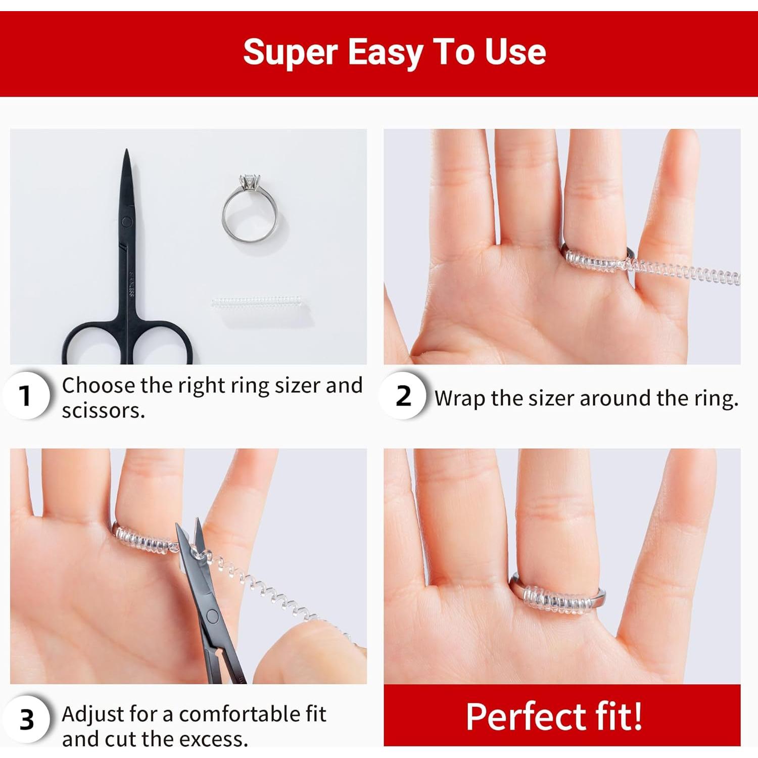 Ajustador de Tamaño de Anillo Omilly - 8 Tamaños Silicona