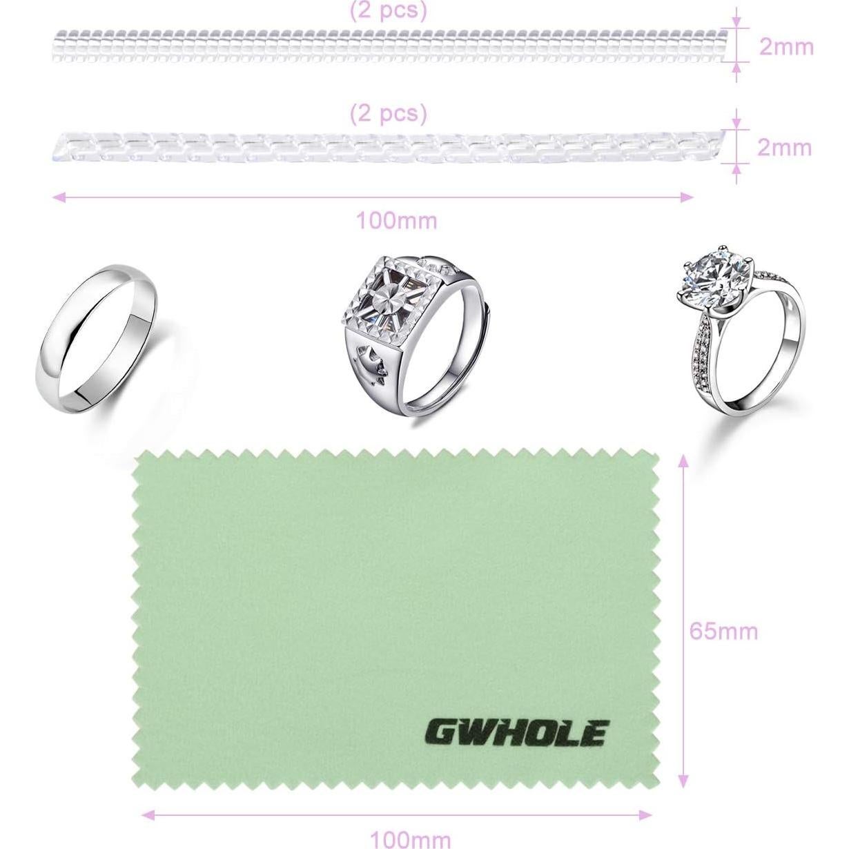 Ajustador de Tamaño de Anillo GWHOLE - Juego de 4 (2mm/3mm)