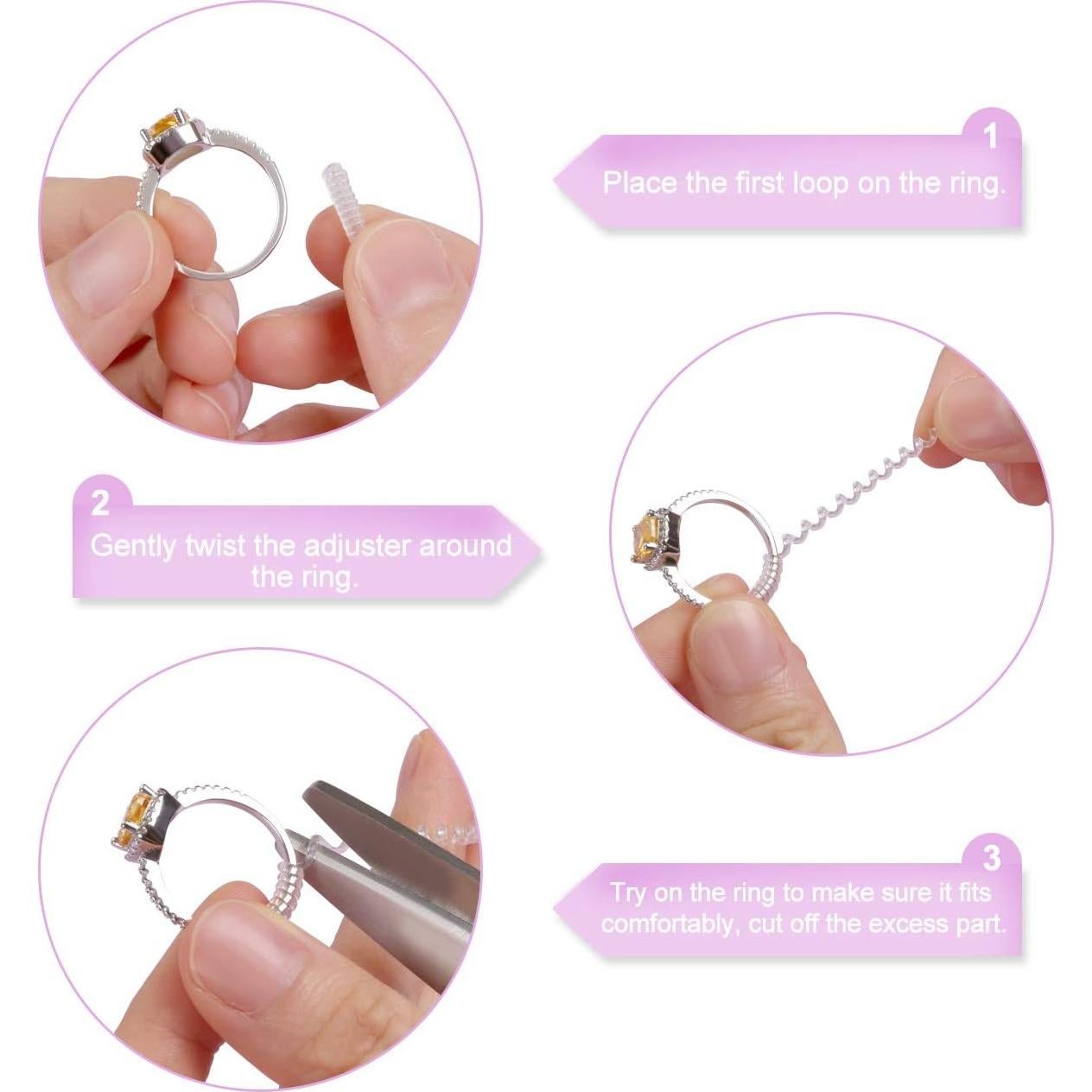 Ajustador de Tamaño de Anillo GWHOLE - Juego de 4 (2mm/3mm)