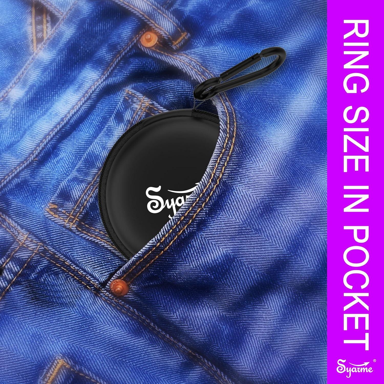 Medidor de Talla de Anillo Syarme 31 Pcs US 0-15 con Caja