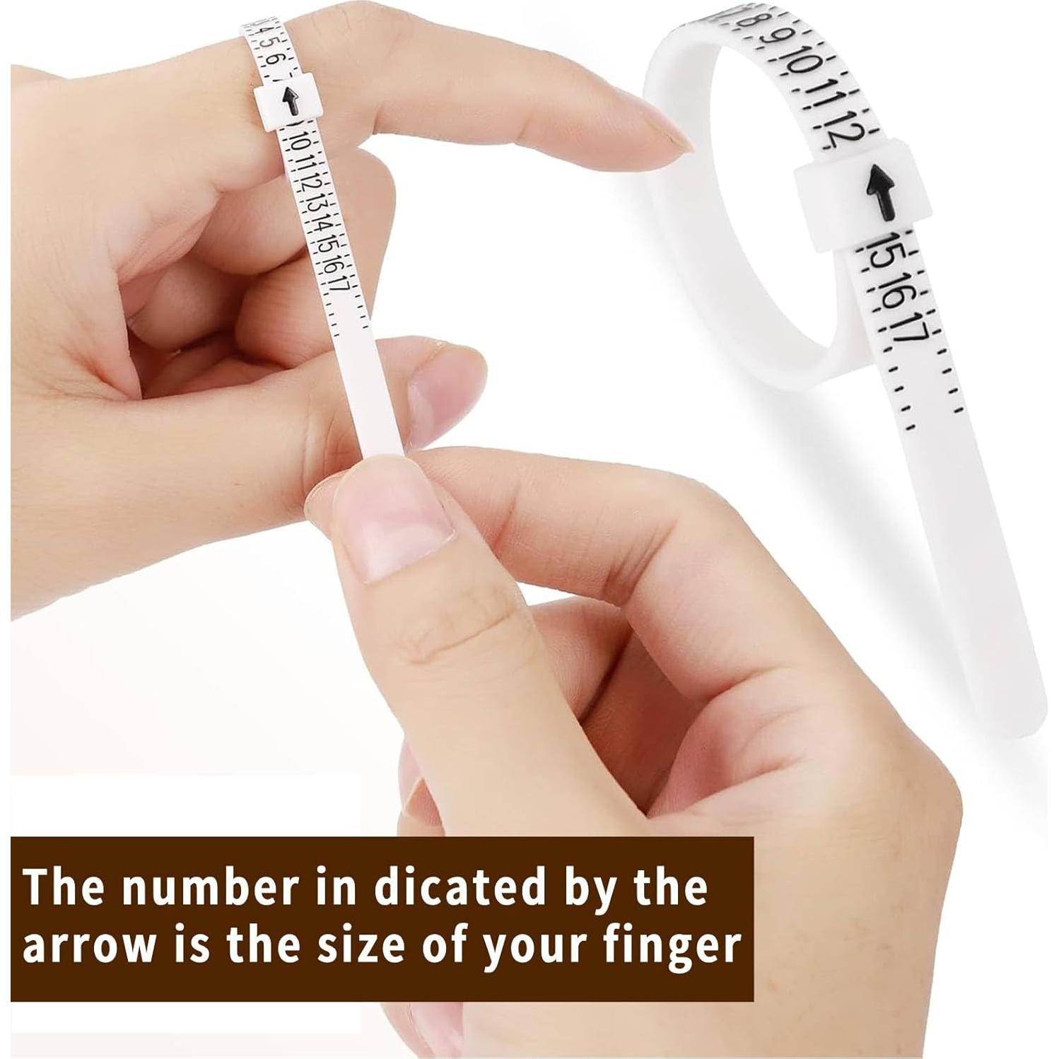 Kit de Medición de Tallas de Anillo IVICOO 7 Piezas US 1-17