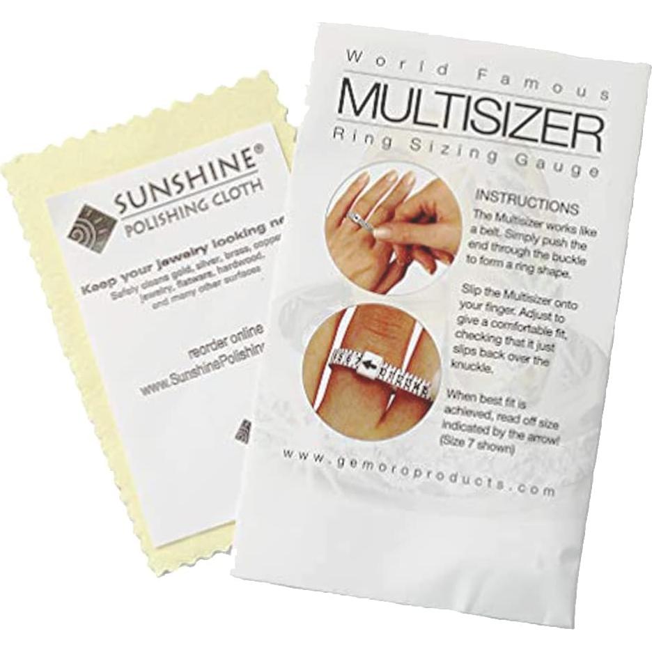 Medidor de Talla de Anillo Toe Rings & Things 1-17 USA