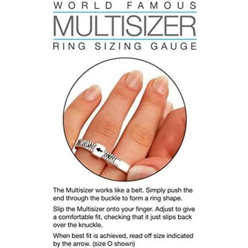 Medidor de Talla de Anillo Toe Rings & Things 1-17 USA