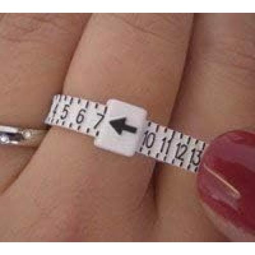 Medidor de Talla de Anillo Toe Rings & Things 1-17 USA