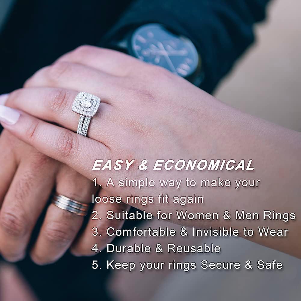 Ajustador de Tamaño de Anillo PUULWEK 16pcs Dorado y Plateado