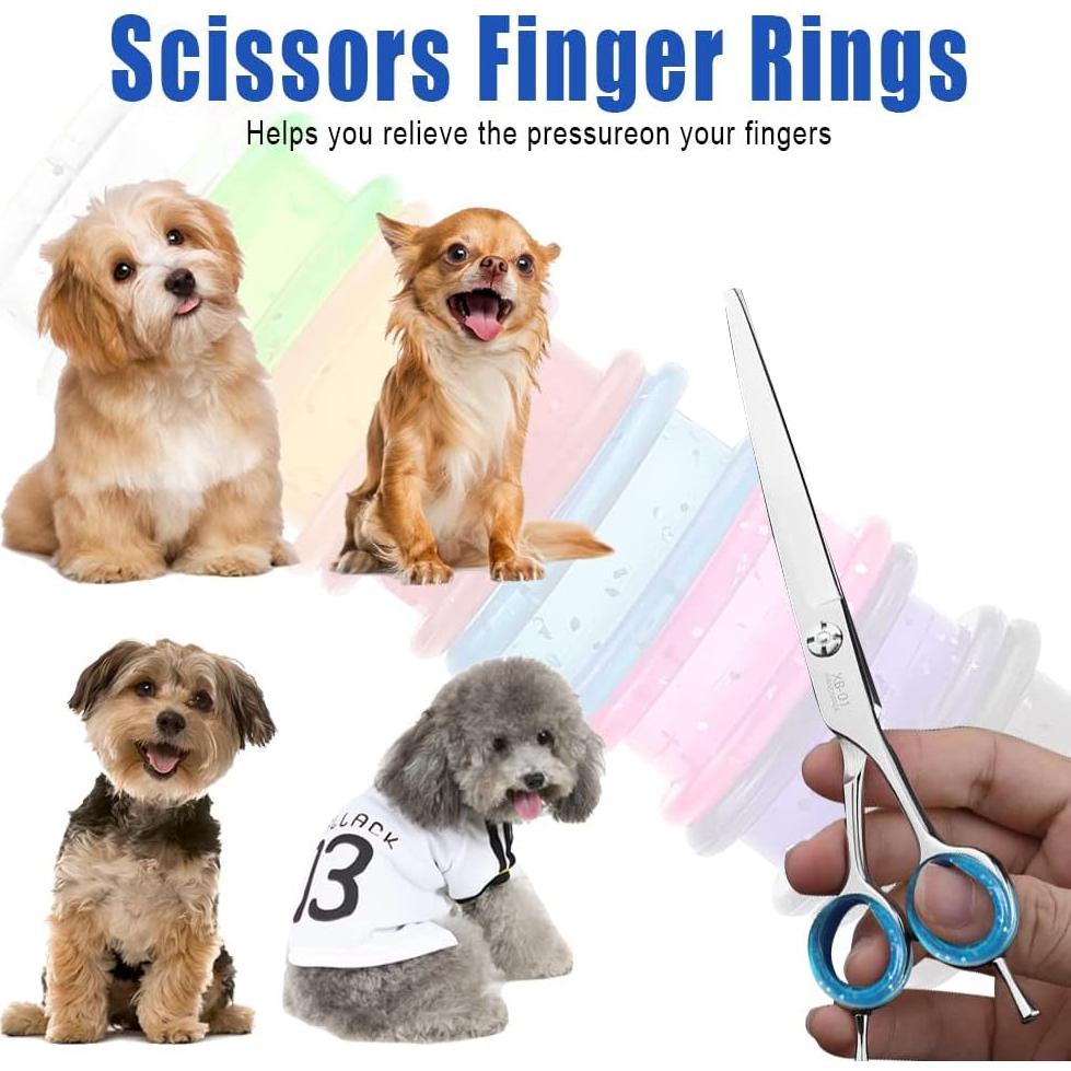 16 Anillos de Silicona para Dedos Tijeras DonLeeving - Colores Variados