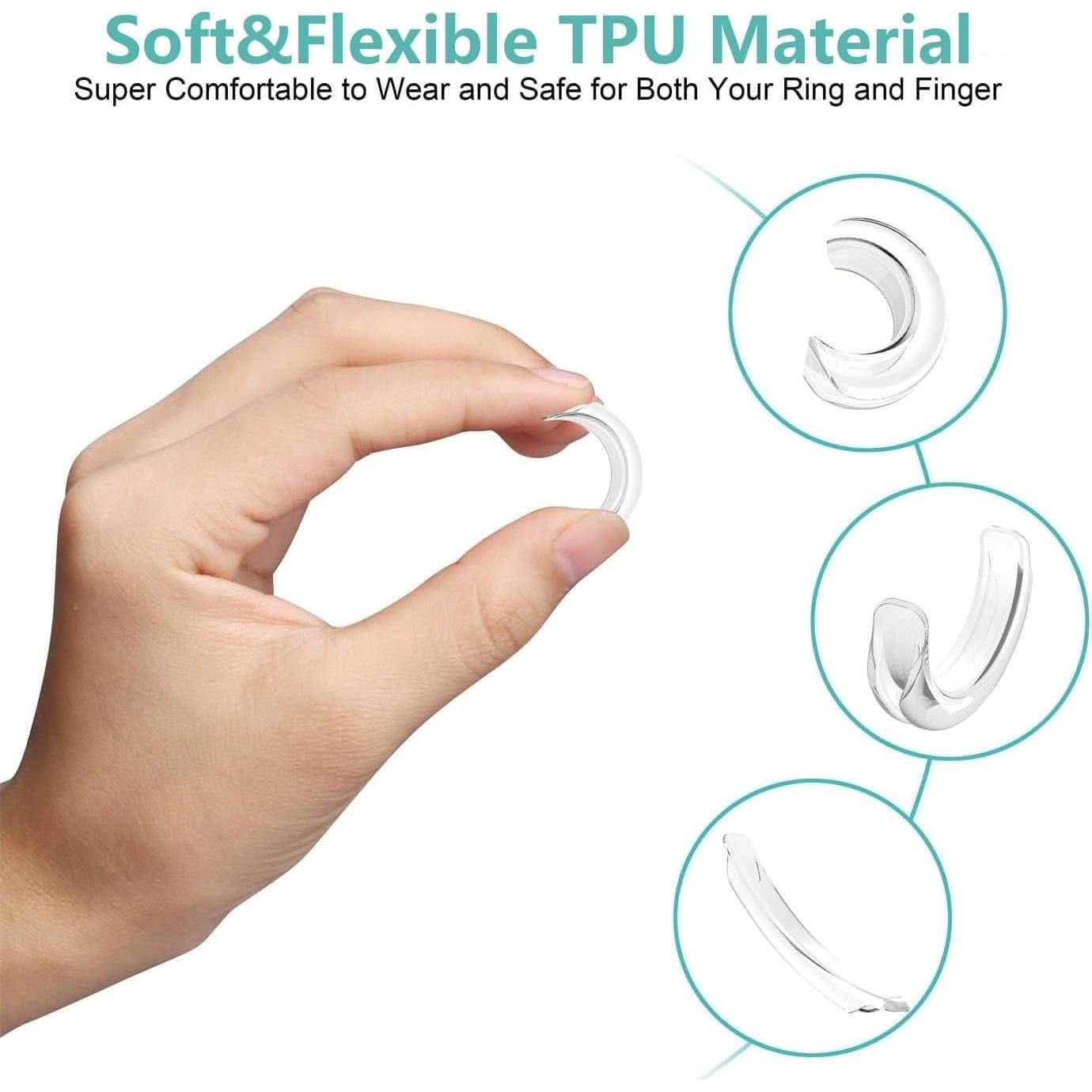 Ajustador de Tamaño de Anillo Invisible Feramox - 6 Piezas