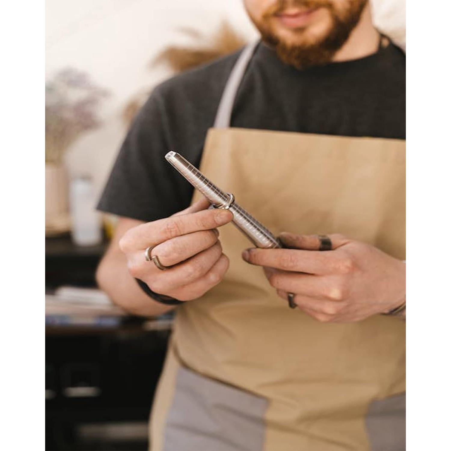 Juego de Medición de Tamaño de Anillo Awxevcik - Aluminio y Acero