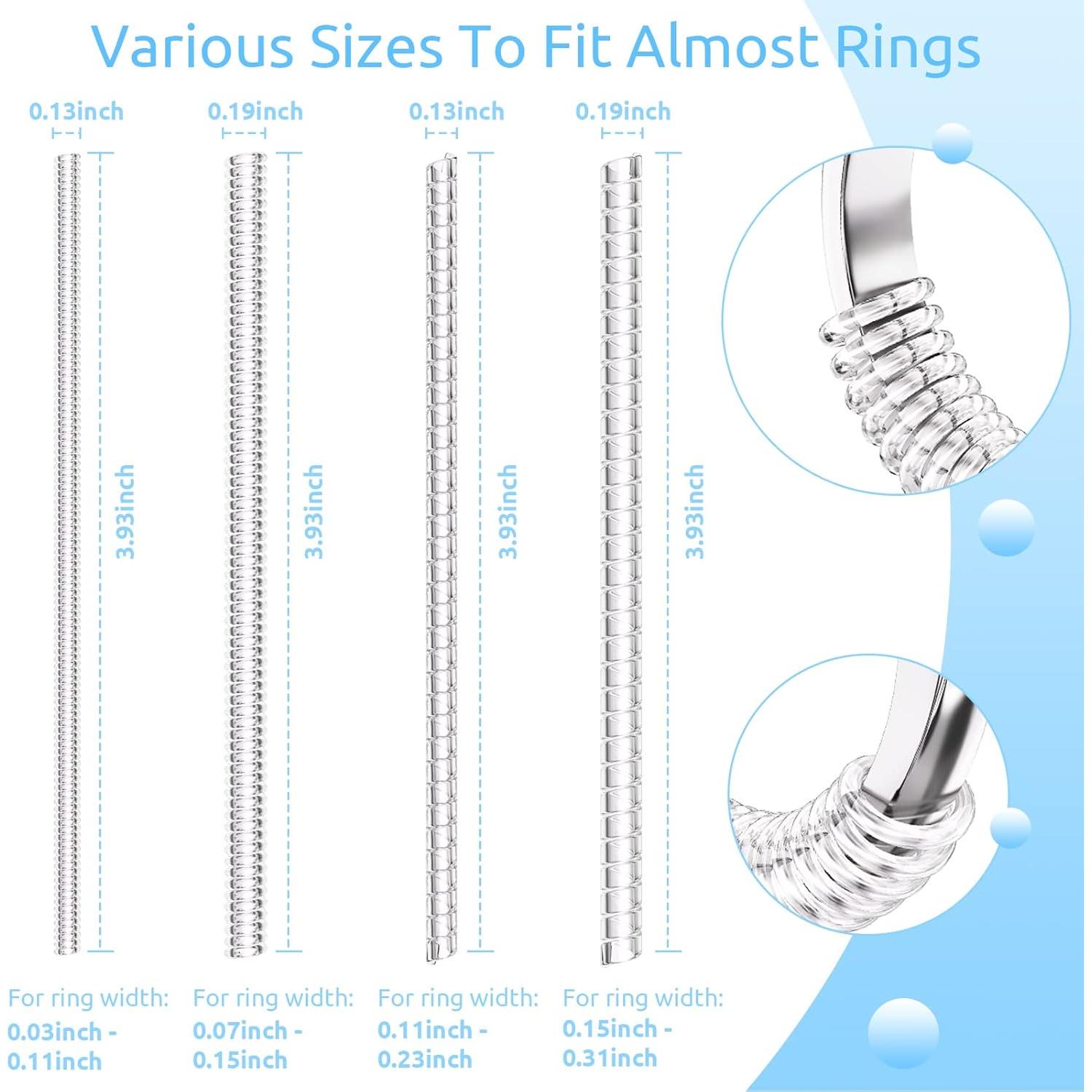 Ajustador de Anillo REIDEA Transparente Antideslizante - 12 Piezas