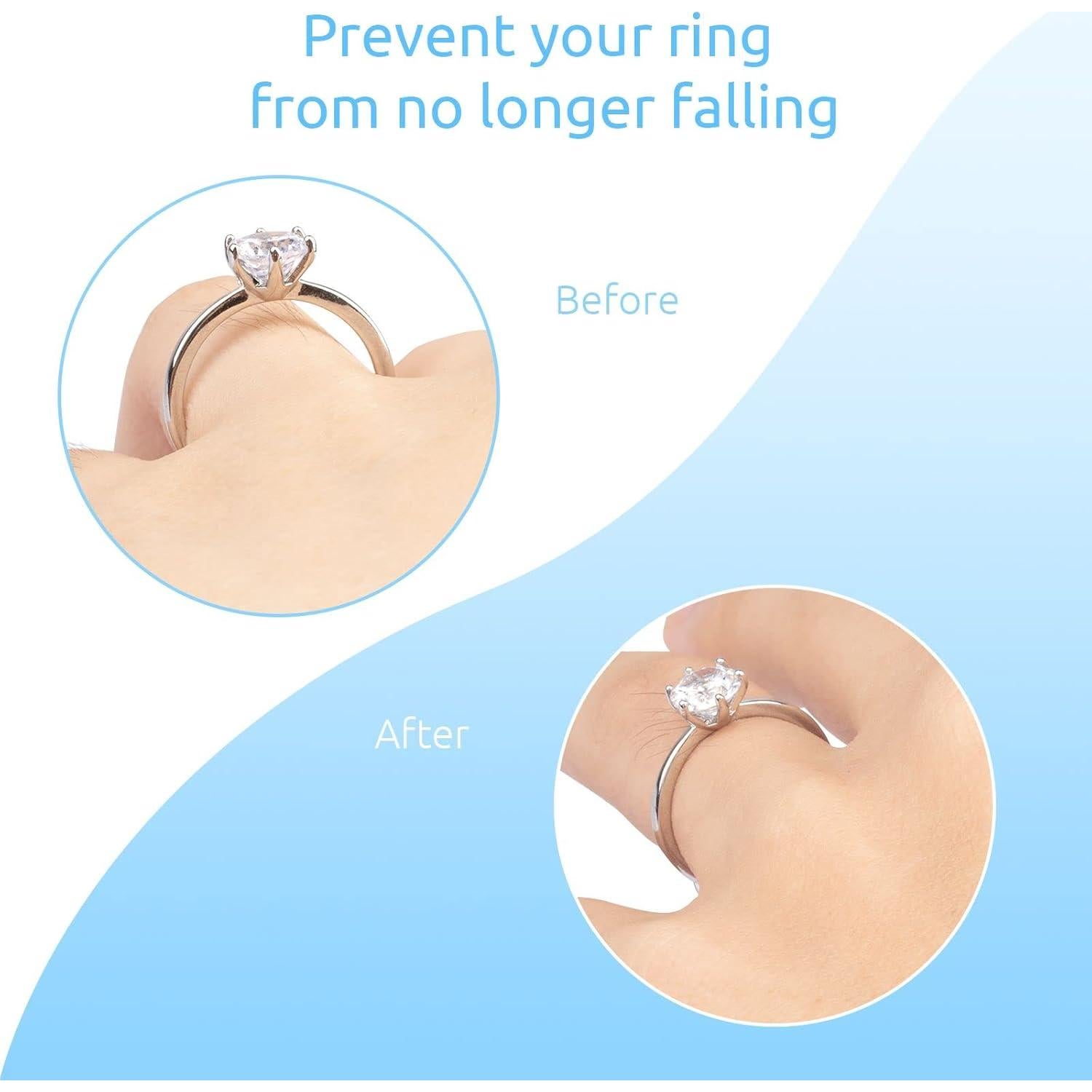 Ajustador de Anillo REIDEA Transparente Antideslizante - 12 Piezas