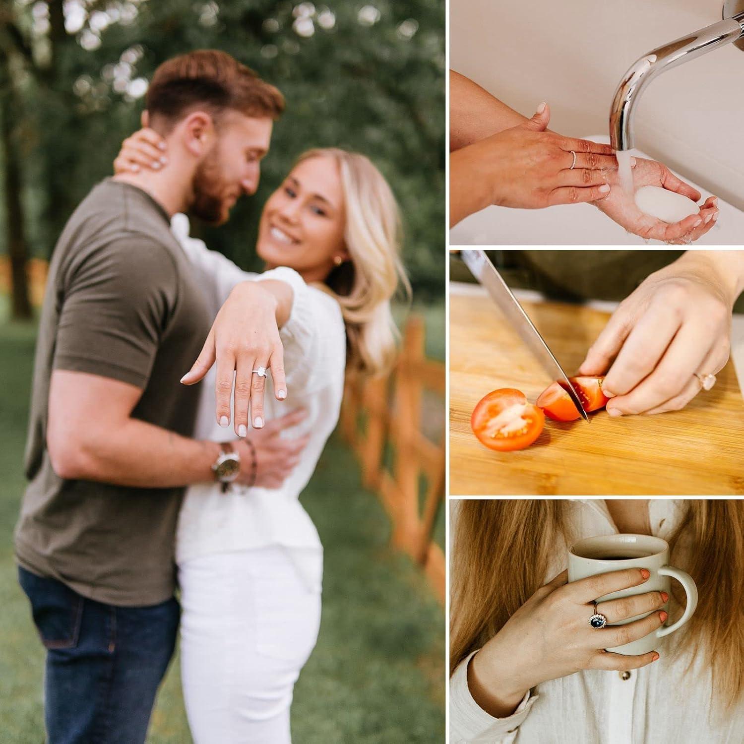 Ajustador de Anillo REIDEA Transparente Antideslizante - 12 Piezas