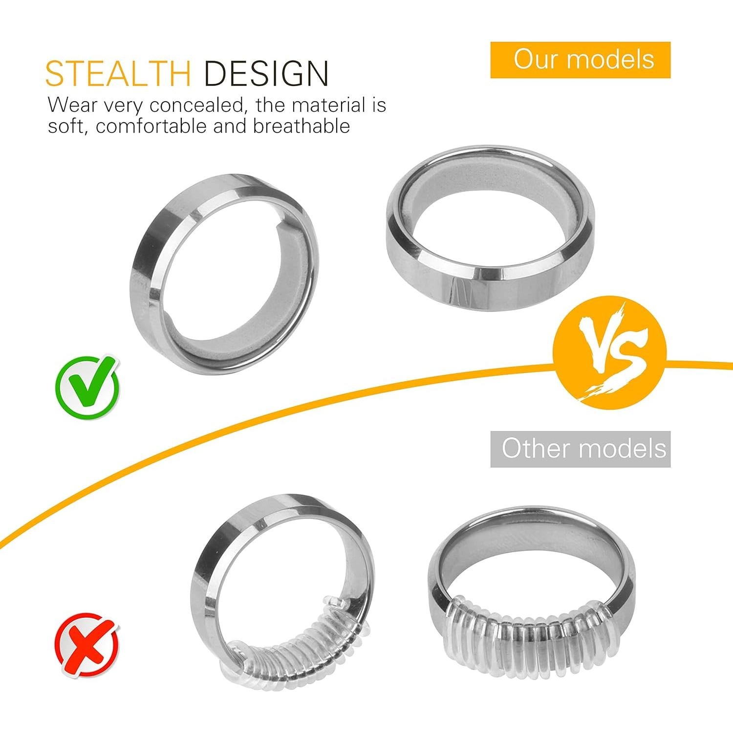 Ajustador de Tamaño de Anillo Likimar 9 Piezas para Anillos Anchos