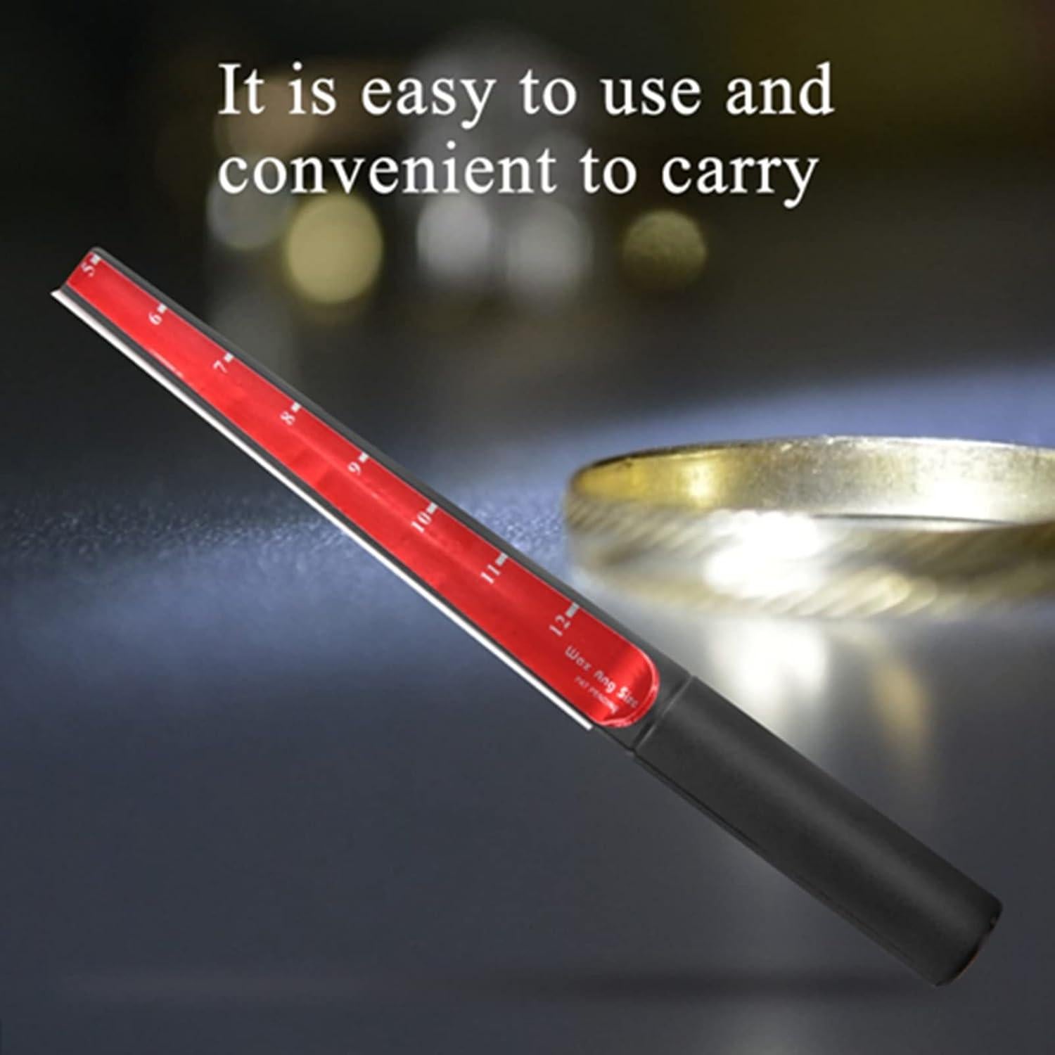 Varilla Medidora de Cera EIMSOAH con Cuchilla de Acero 24x4x4cm