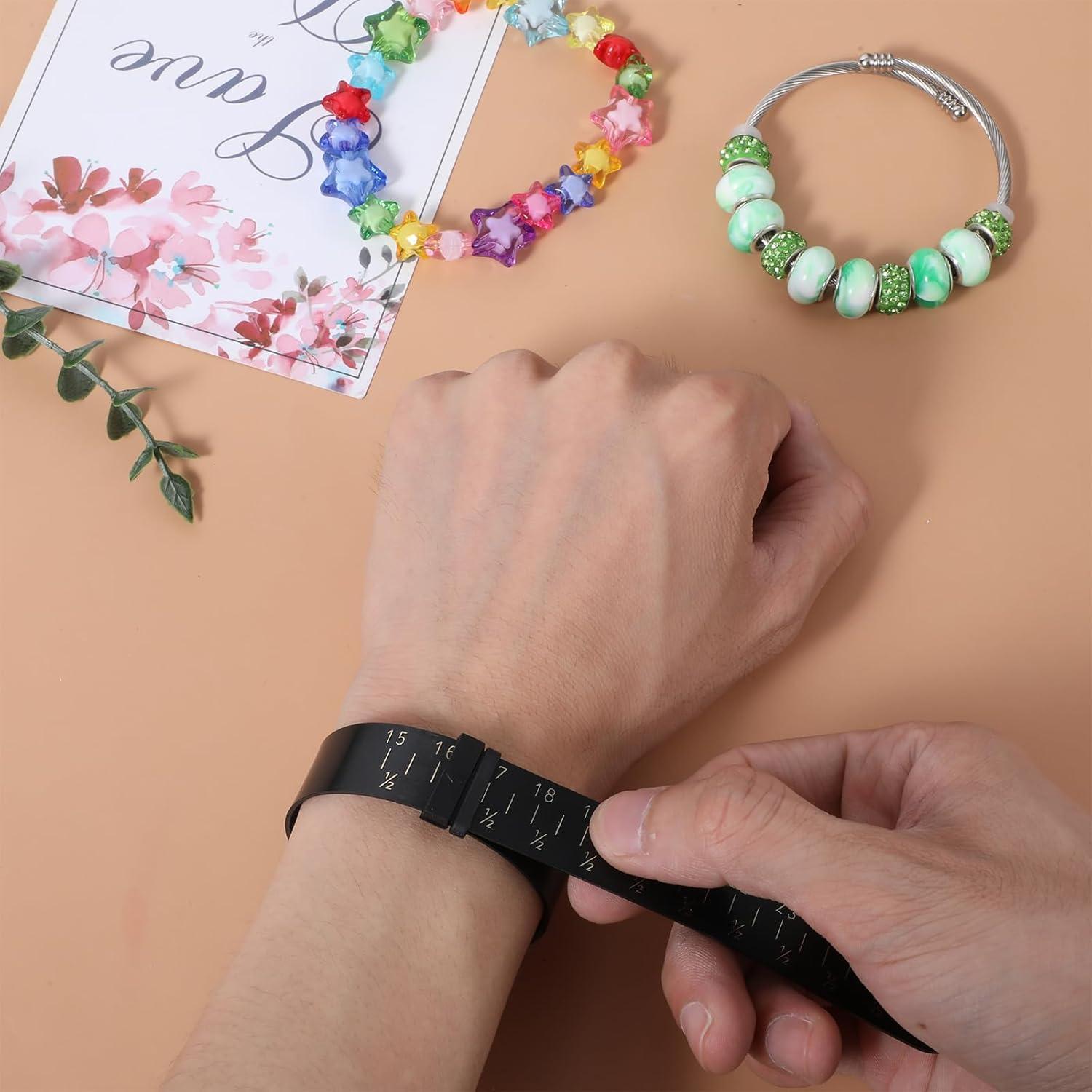 Herramienta de Medición de Anillos y Pulseras FdcLixuvol 2PCS Negra