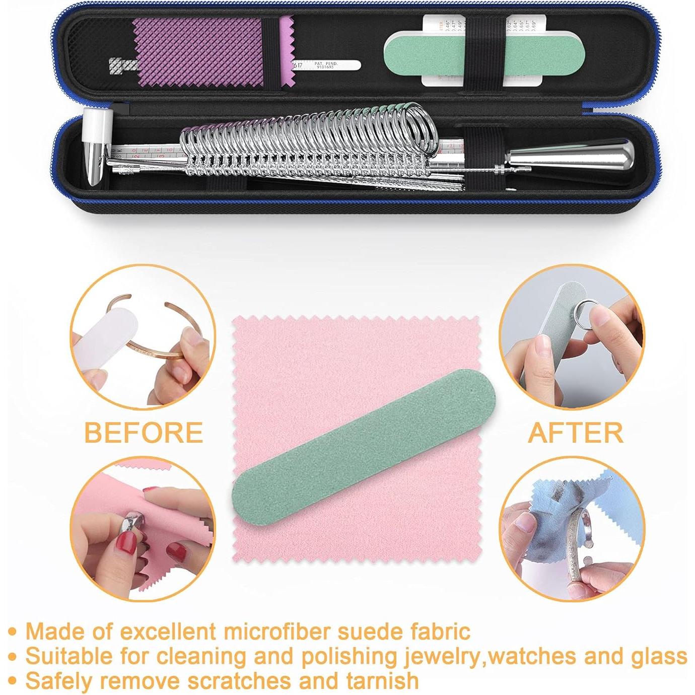 Herramienta de Medición de Talla de Anillo Syarme 0-13 con Caja