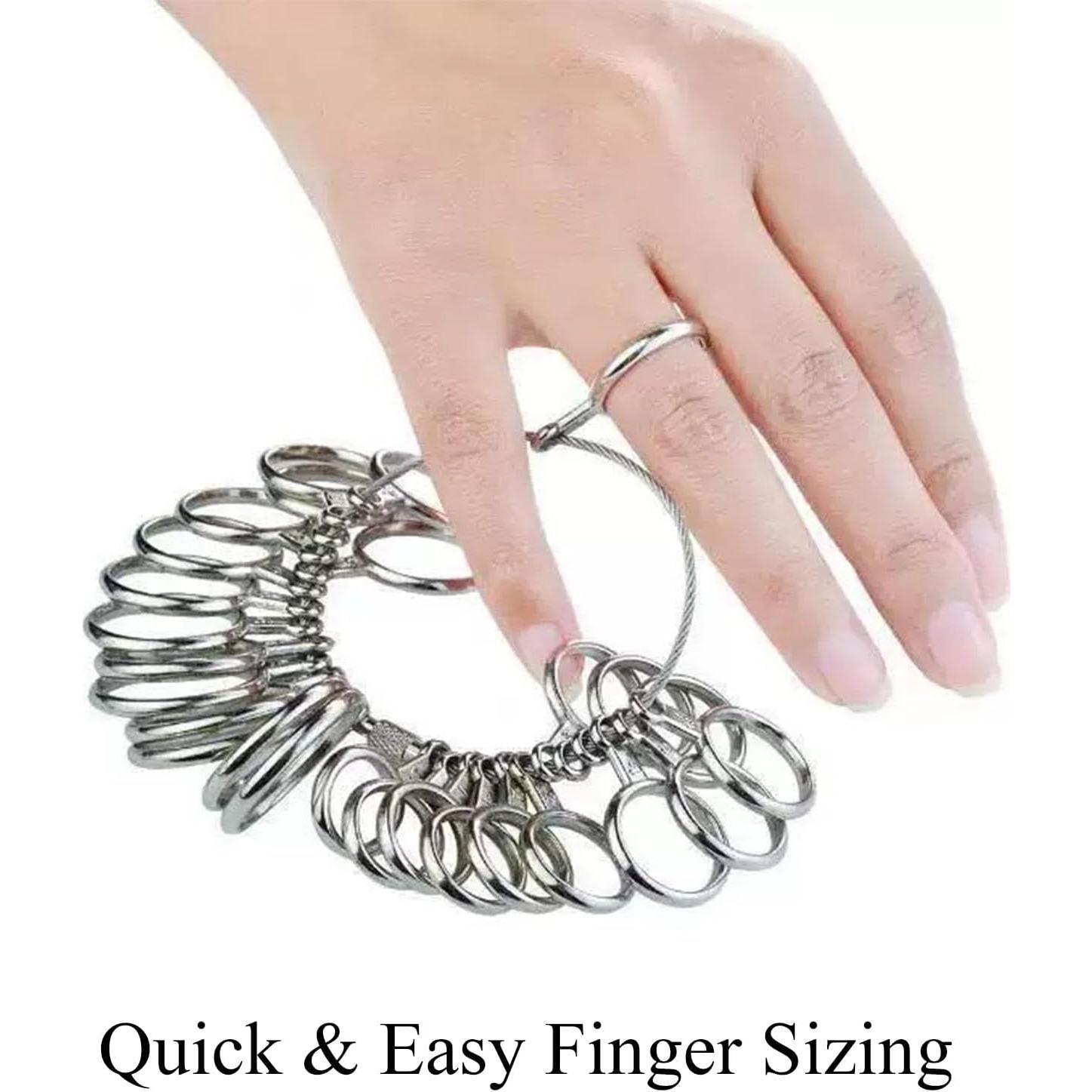 Kit Medidor de Anillos Tigbrother - Mandril Acero 0-15 y Cinta