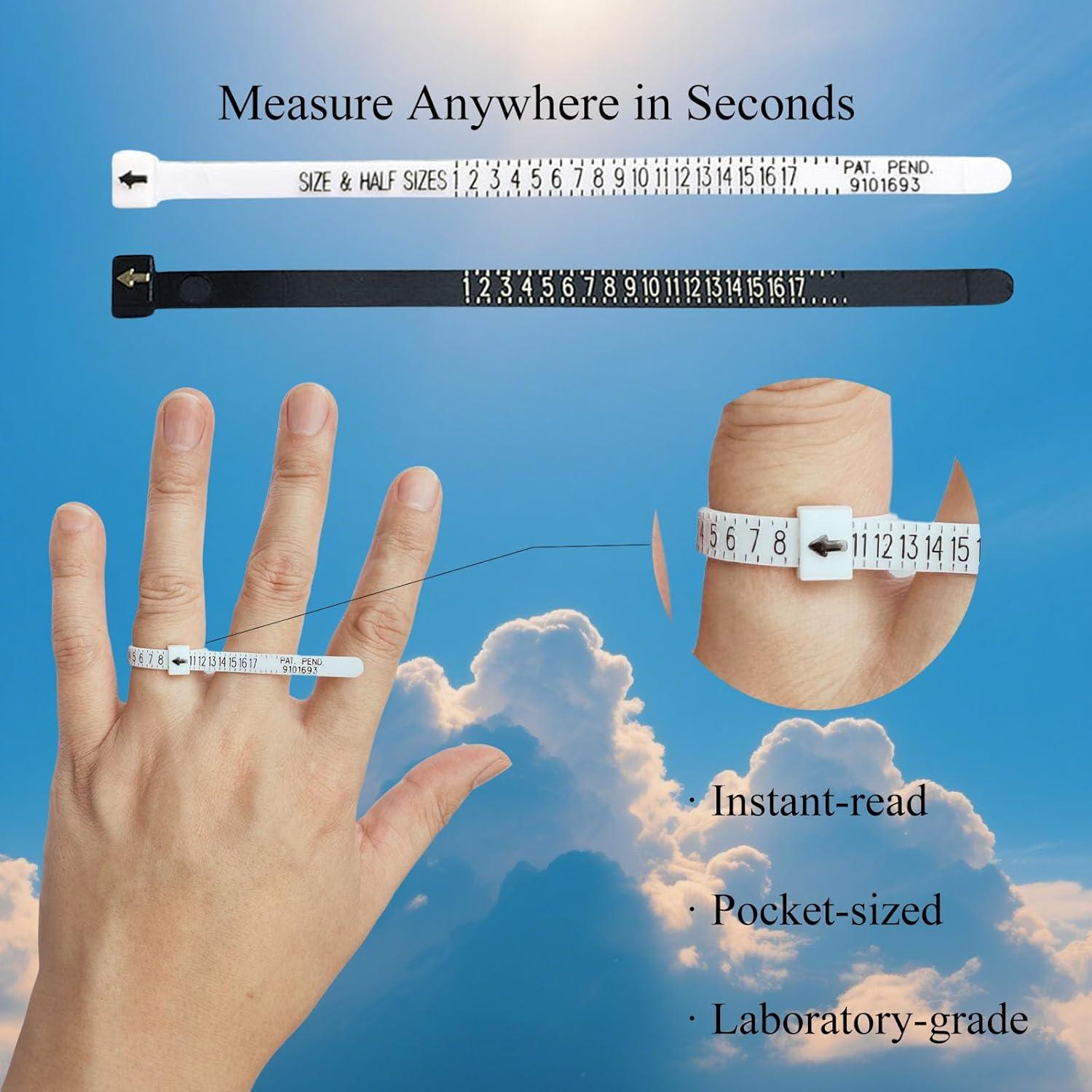 Kit Medidor de Anillos Tigbrother - Mandril Acero 0-15 y Cinta