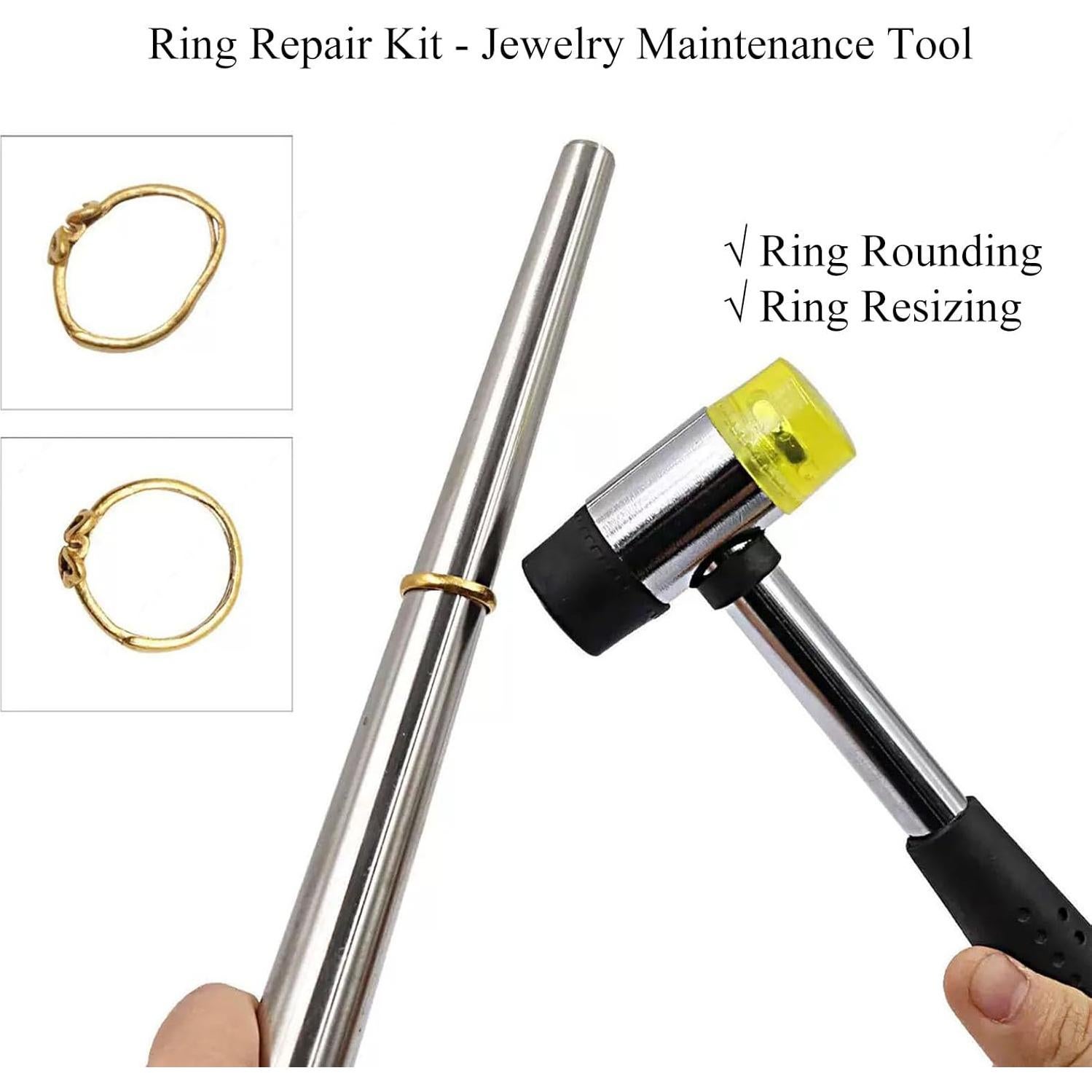 Kit Medidor de Anillos Tigbrother - Mandril Acero 0-15 y Cinta