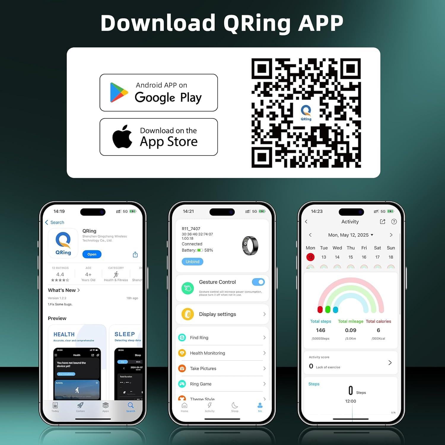 Kit de Medición de Anillos ShenZhen YaWell R11, 8 Tamaños 6 a 13