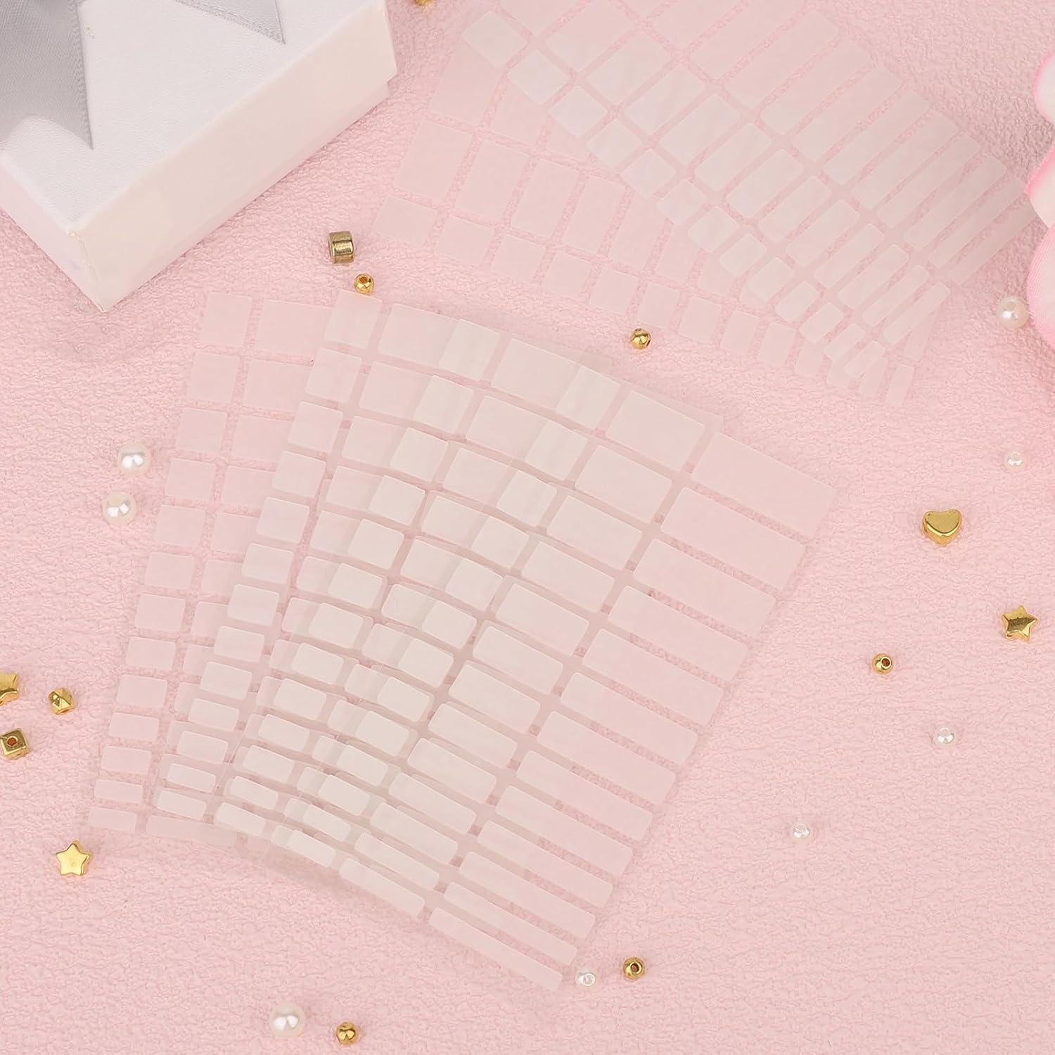 8 Hojas Ajustadores de Tamaño de Anillo Silicona Transparente