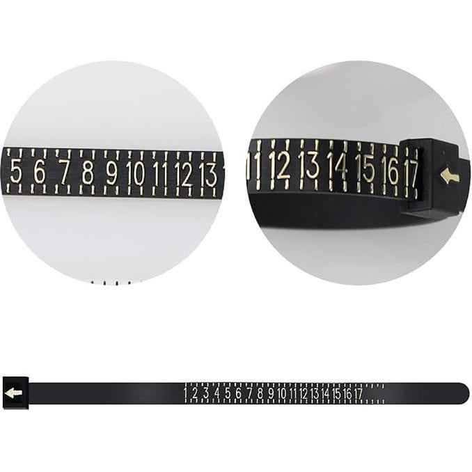 Herramienta de Medición de Tamaño de Anillo Diamond Domain 3-12