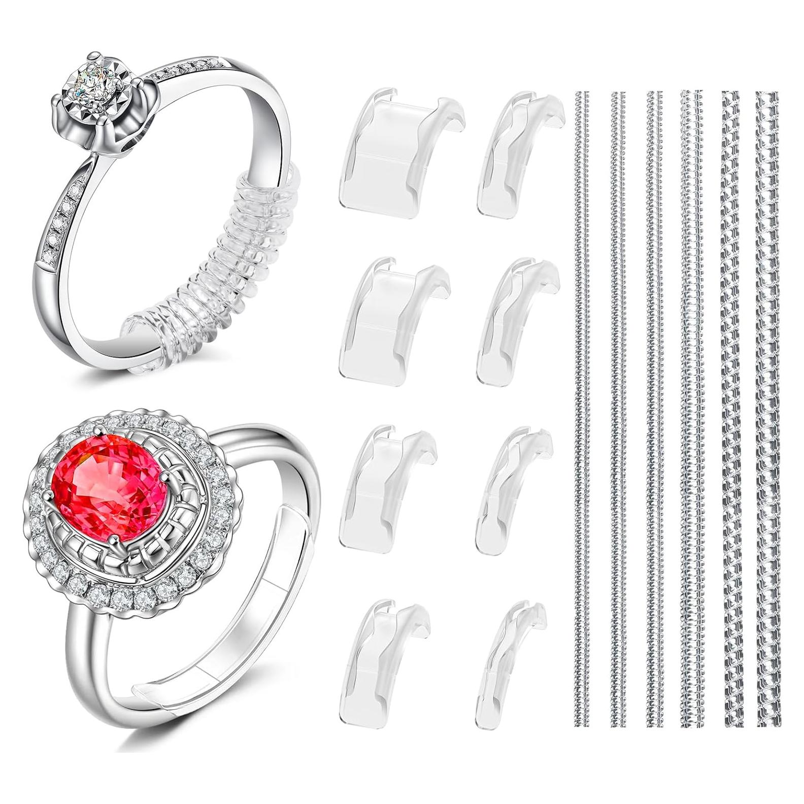 Ajustador de Talla de Anillo Coopache - 14 Piezas, Silicona