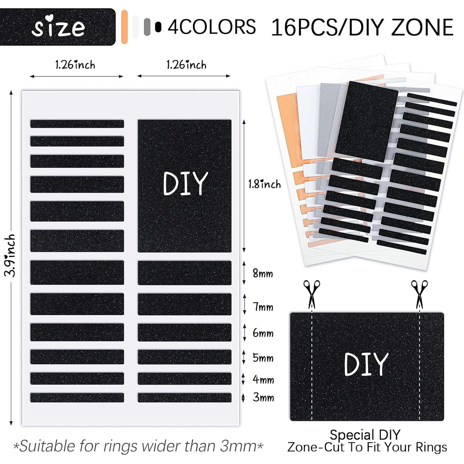 Ajustador de Tamaño de Anillo Invisible Zonon - 16 Hojas + 2 Piezas