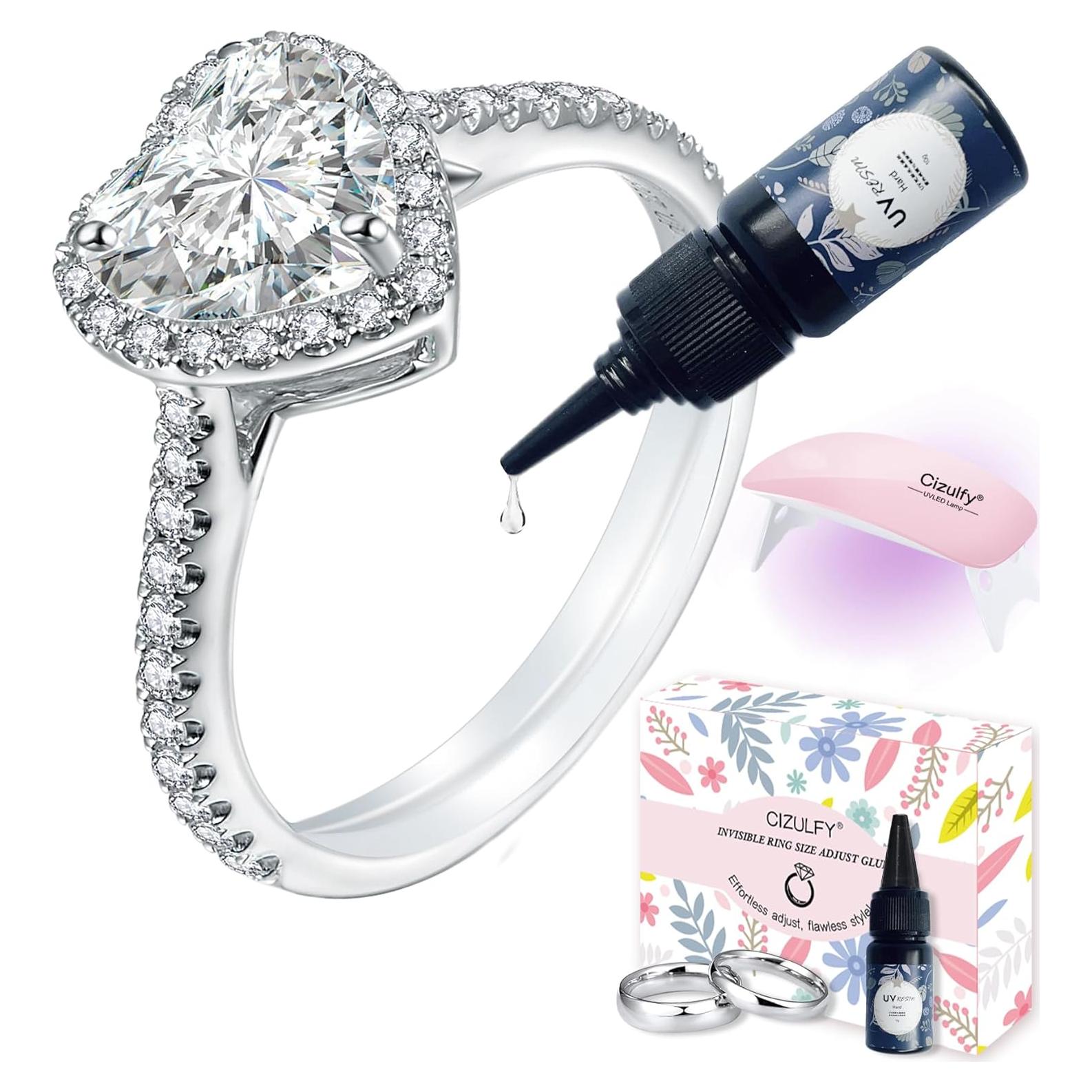 CIZULFY Kit Ajustador de Talla de Anillo Invisible 10g