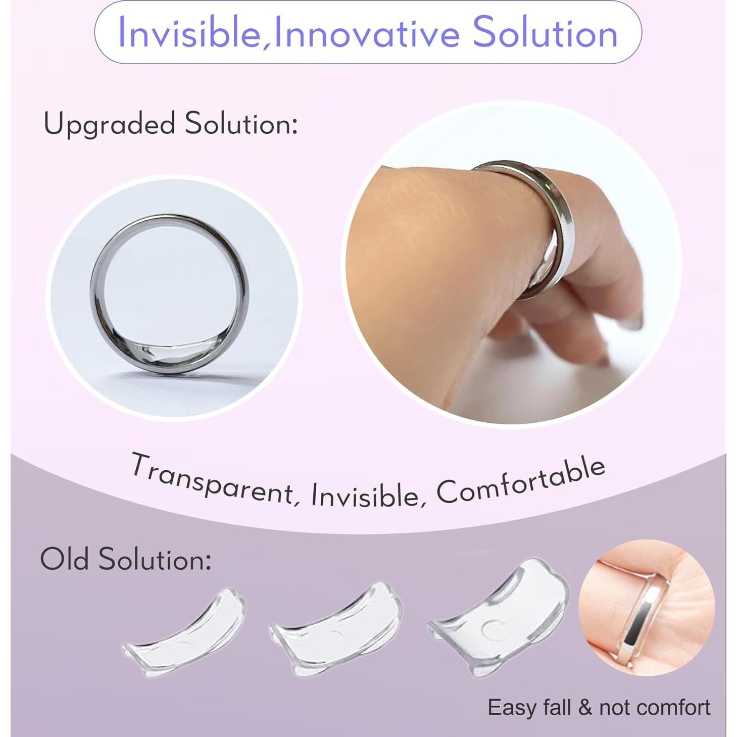 CIZULFY Kit Ajustador de Talla de Anillo Invisible 10g