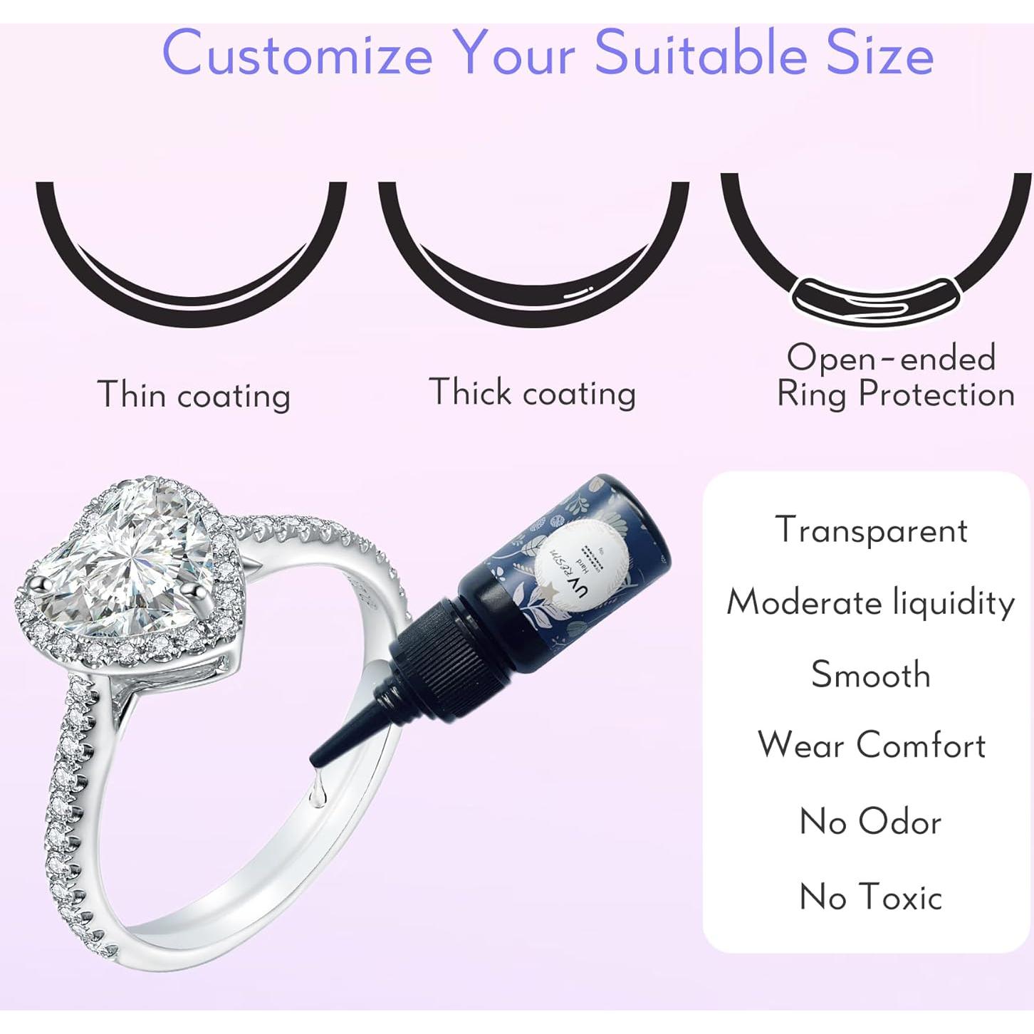 CIZULFY Kit Ajustador de Talla de Anillo Invisible 10g