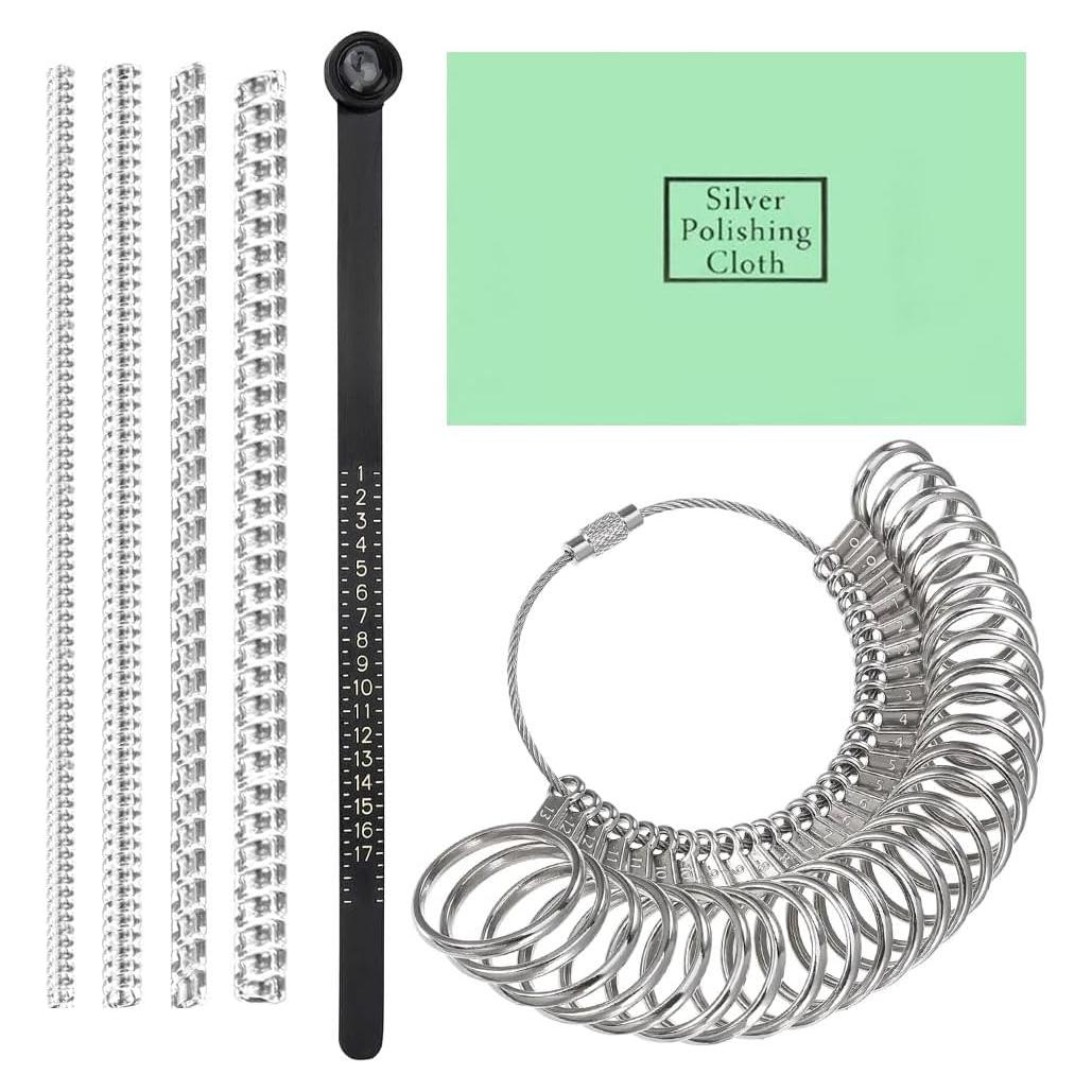 Juego de Medición de Tamaño de Anillo TUNQISM 7 Piezas