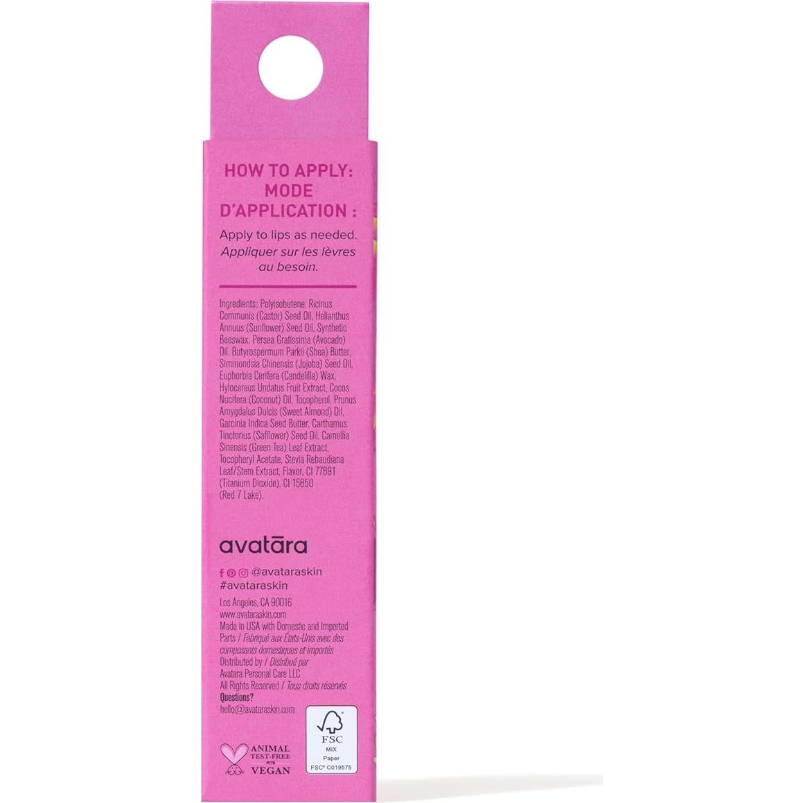 Avatara Gel Labial Teñido Nutritivo Dragonfruit 15mL