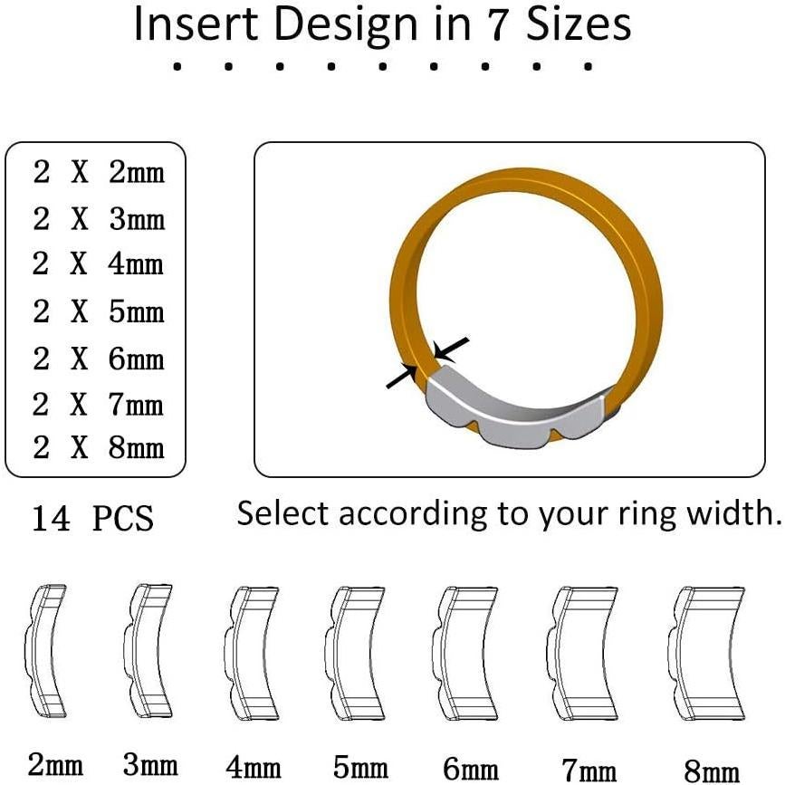 Ajustadores de Anillos Coopache - Kit 14 Piezas para Anillos Sueltos