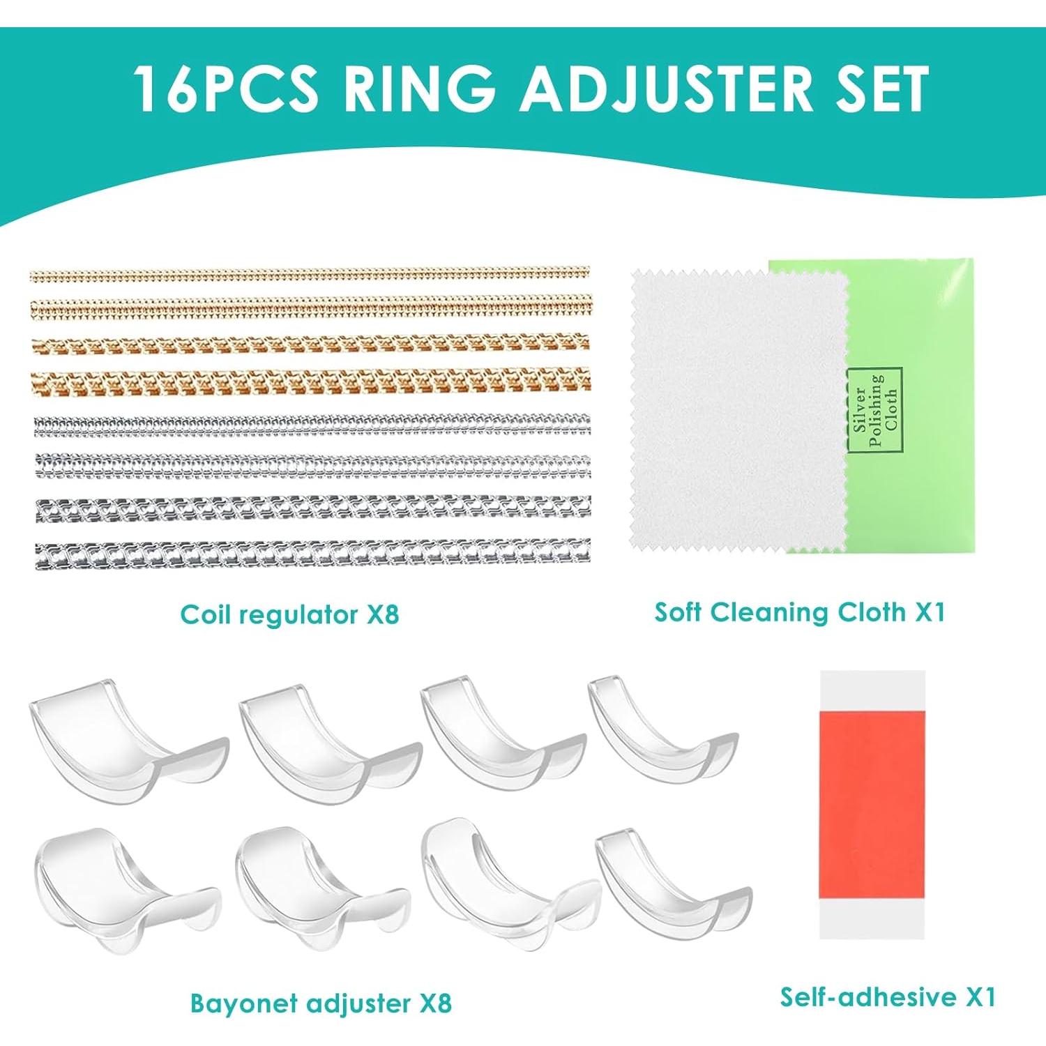 Ajustador de Talla de Anillo Abcdmm - Paquete de 16 Unidades