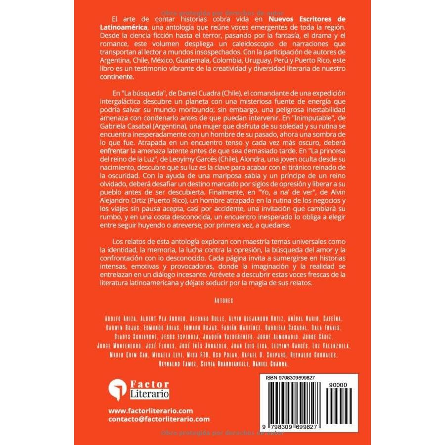 Nuevos escritores de latinoamérica: Antología de cuentos (Spanish Edition)