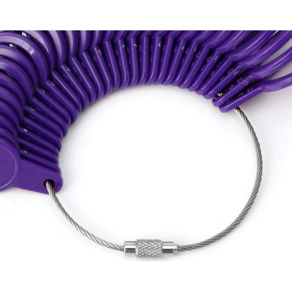 Kit de Medición de Dedos para Anillos AKOK Morado 27 Gauge