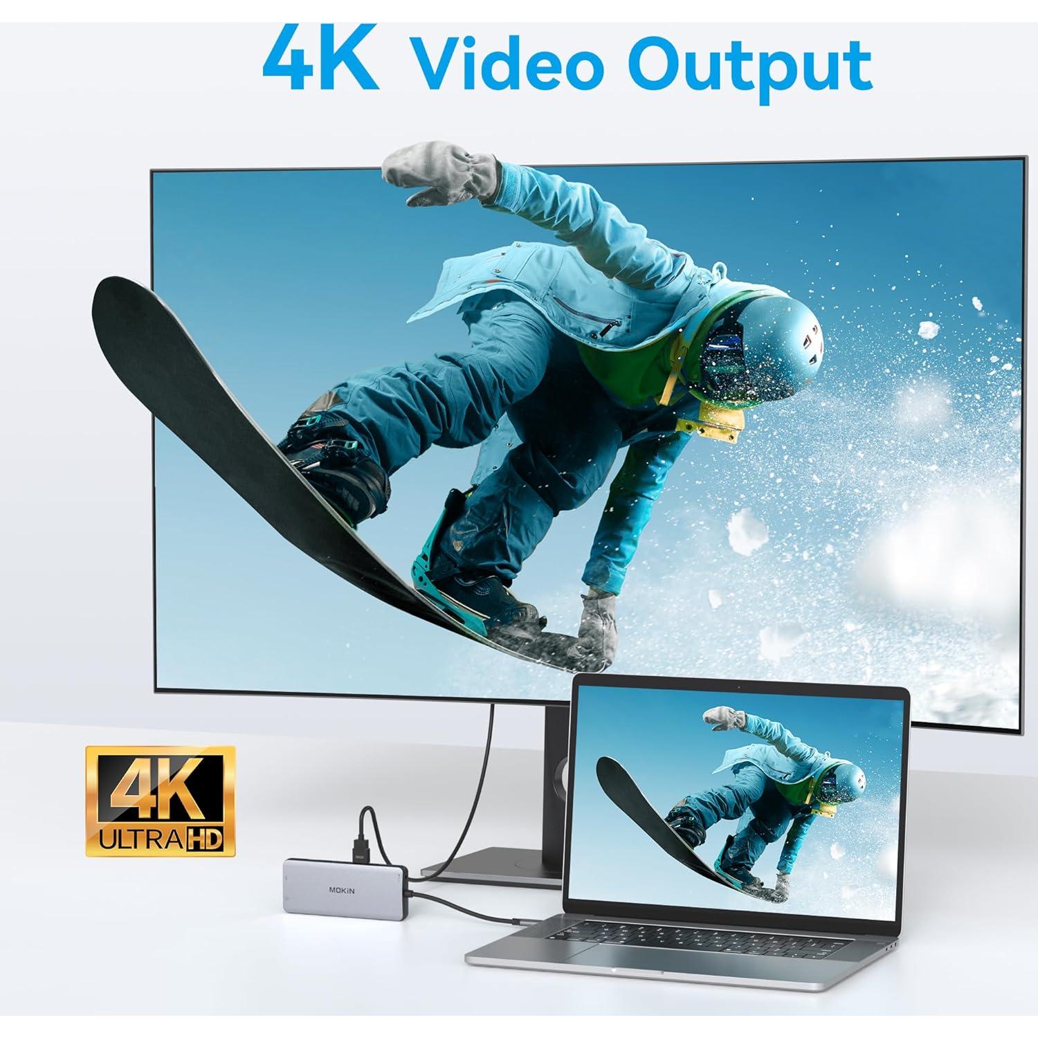 Estación de Acoplamiento USB C 12 en 1 C-Smartlink 4K HDMI