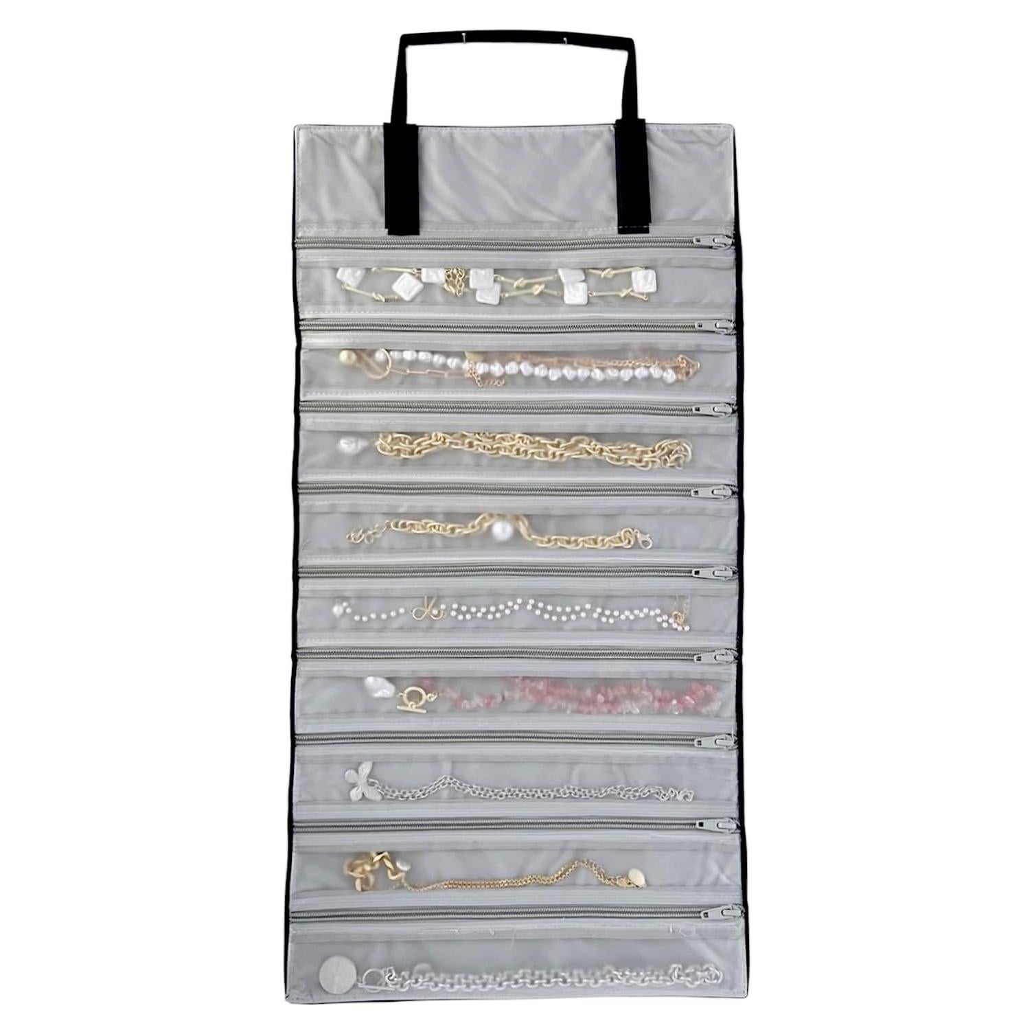 Estuche de Viaje Joyería UnionPlus Terciopelo 9 Rejillas