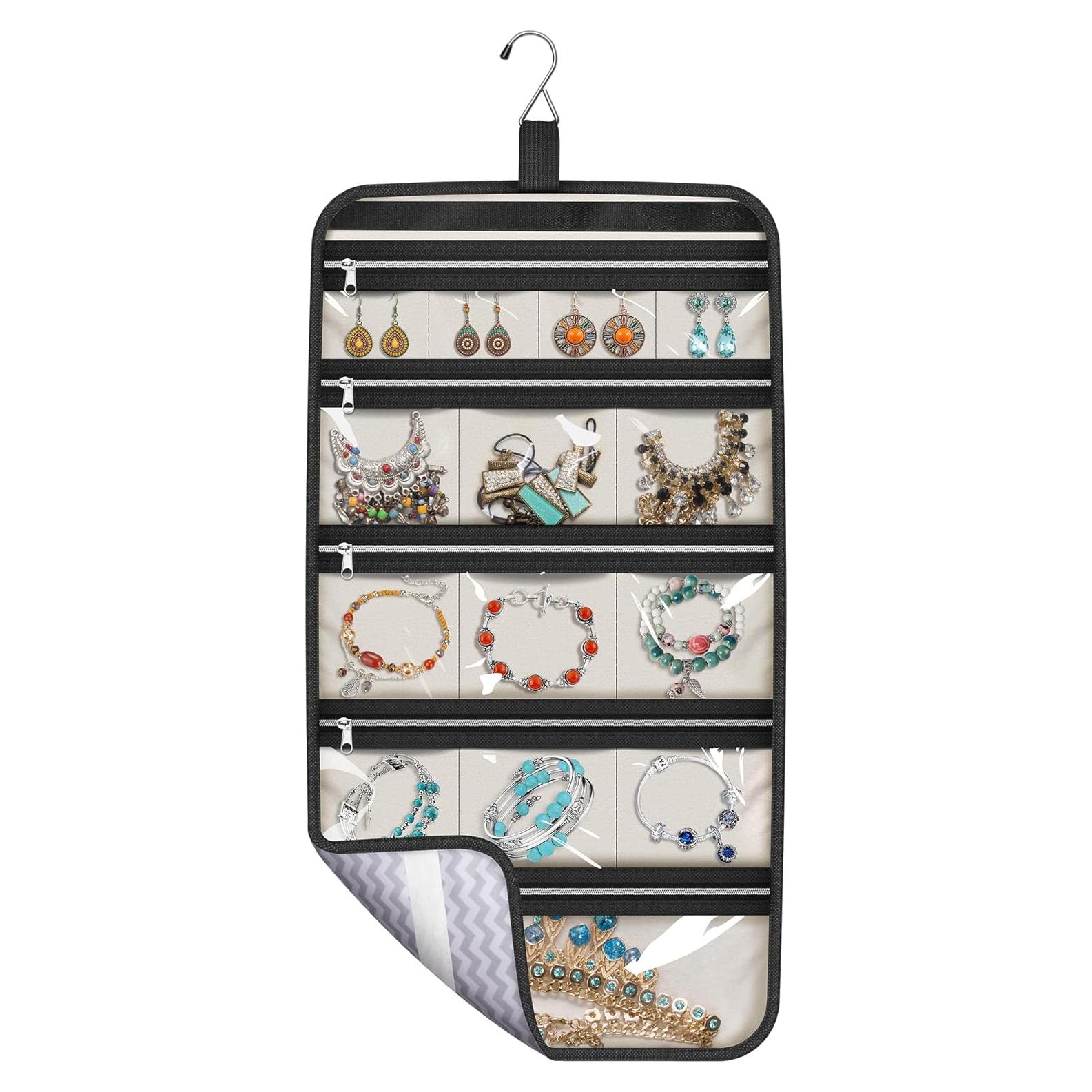 Organizador de Joyería Colgante MISSLO Plegable 14 Compartimentos