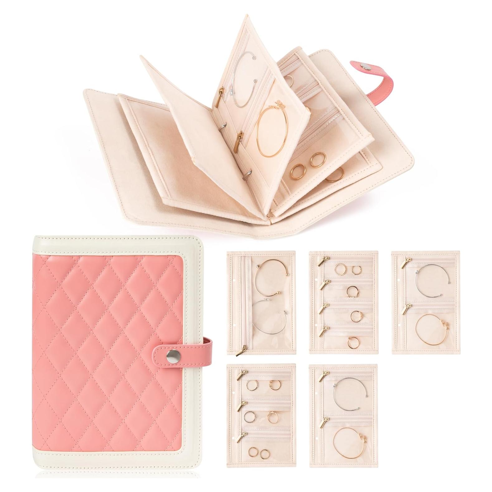 Organizador de Joyas de Viaje FurUlixty - Estuche Cuero PU 21x15 cm