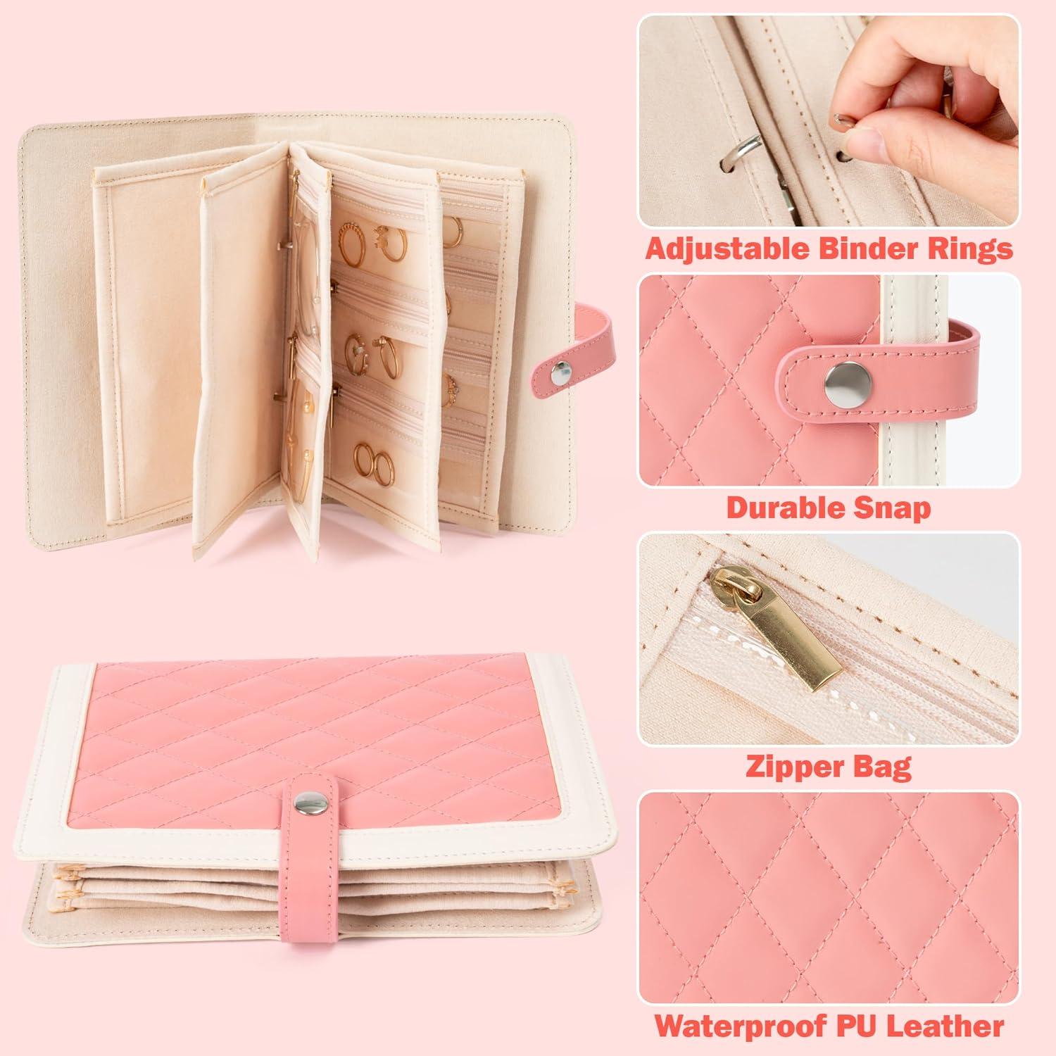 Organizador de Joyas de Viaje FurUlixty - Estuche Cuero PU 21x15 cm