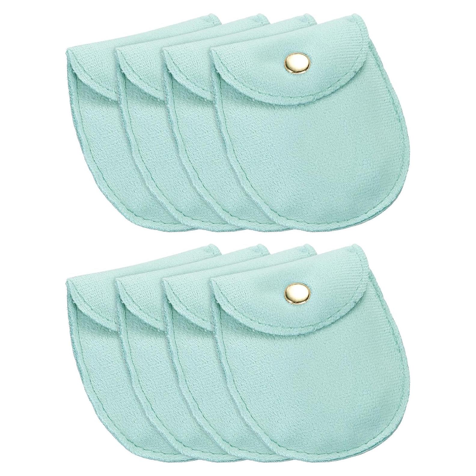 Bolsas de Joyas de Terciopelo uxcell 8 Pcs 7.5x11.5cm Azul