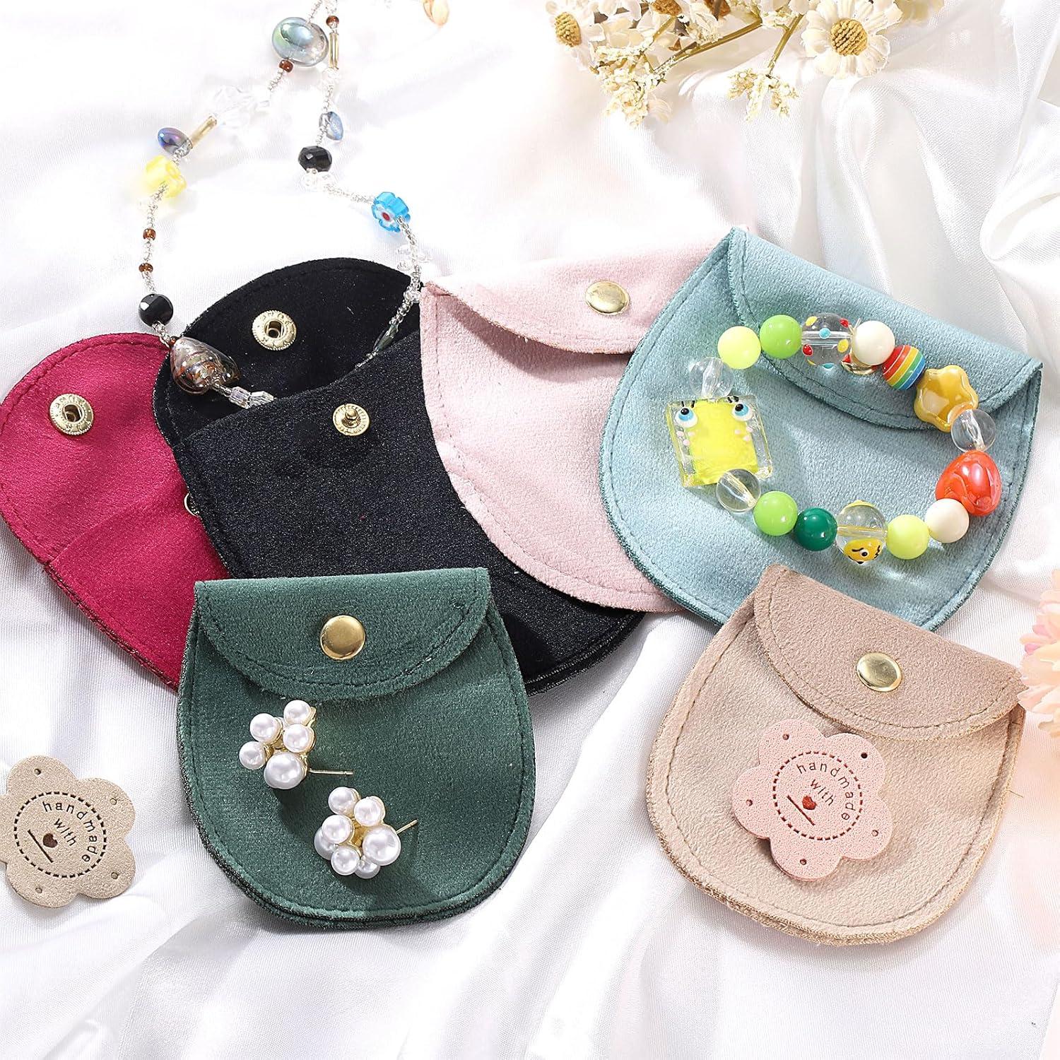 Bolsas de Joyas de Terciopelo uxcell 8 Pcs 7.5x11.5cm Azul